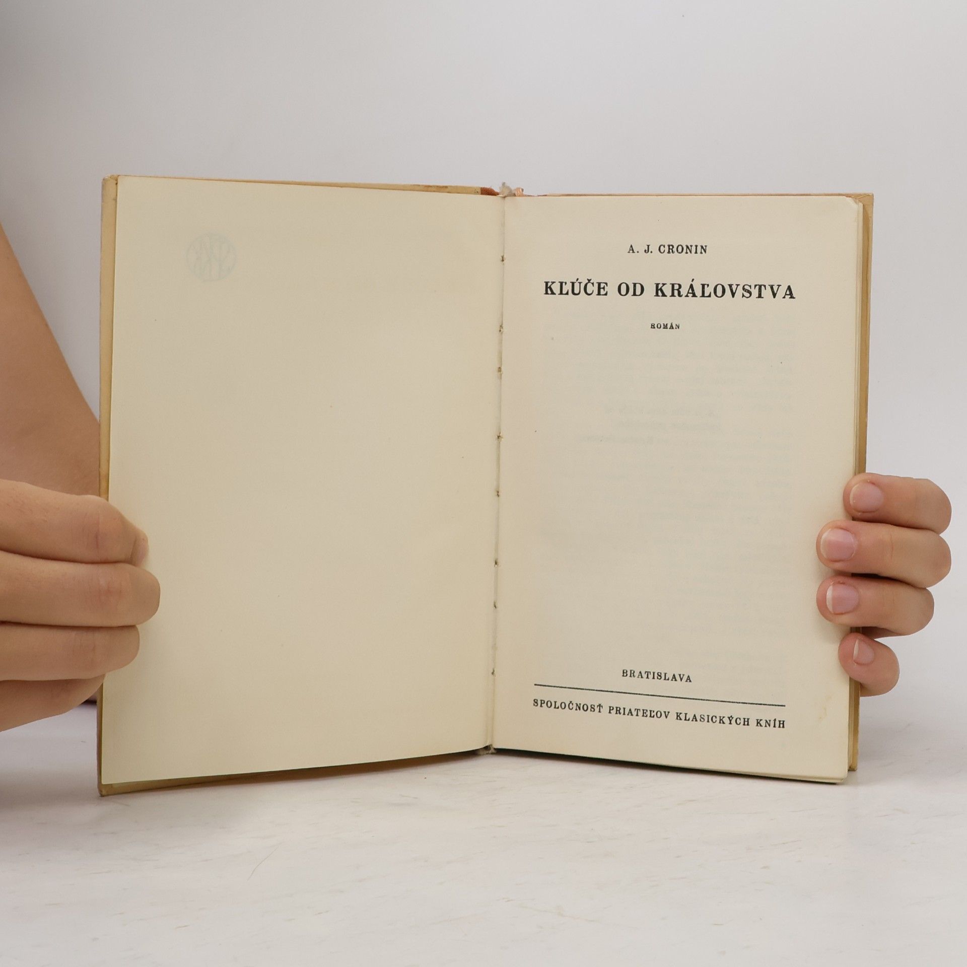 A. J. Cronin Kľúče od kráľovstva