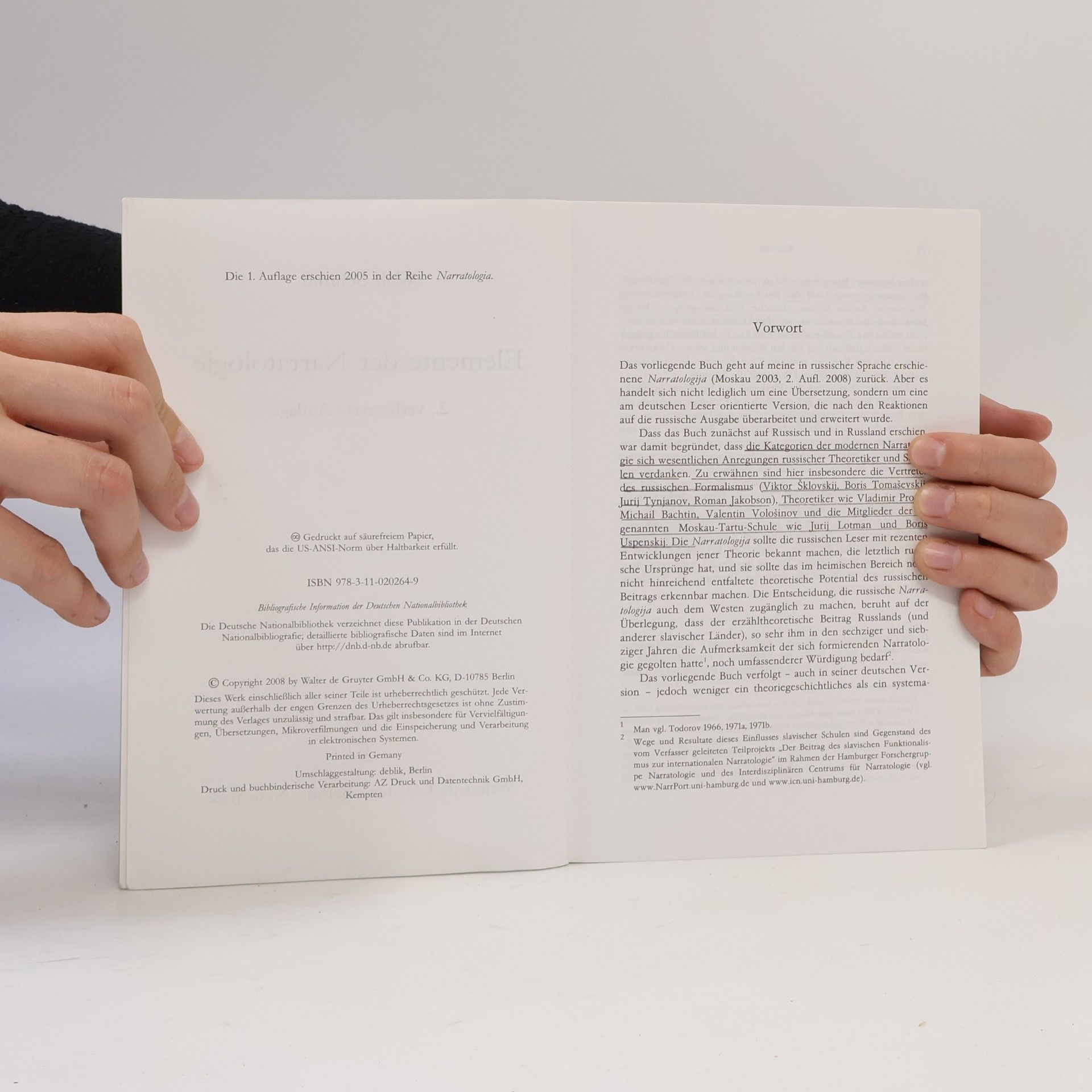 Wolf Schmid De Gruyter Studienbuch: Elemente der Narratologie