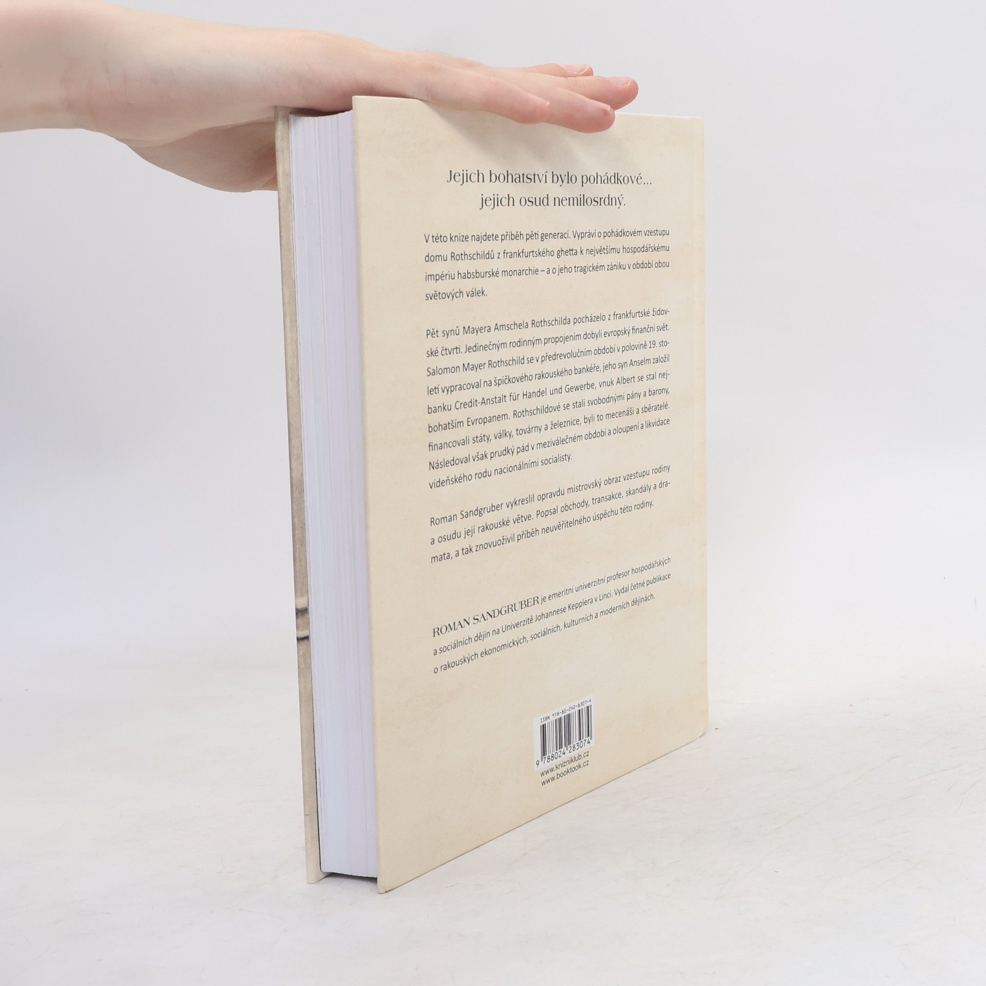 Roman Sandgruber Rothschildové. Za evropským a českým příběhem dynastie bankéřů
