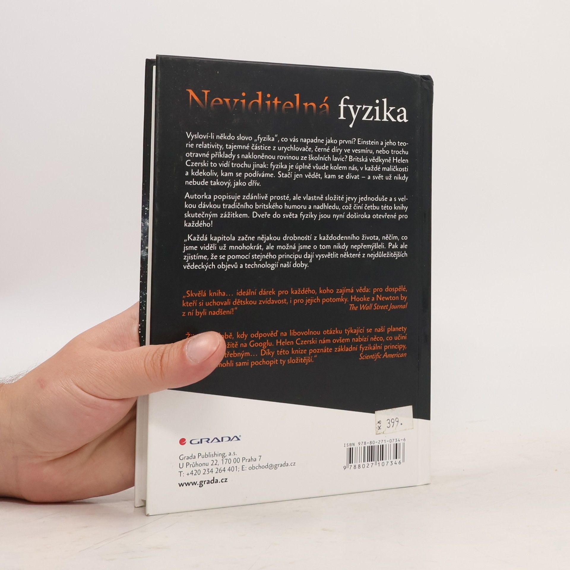 Helen Czerski Neviditelná fyzika. Skryté principy fungování světa kolem nás
