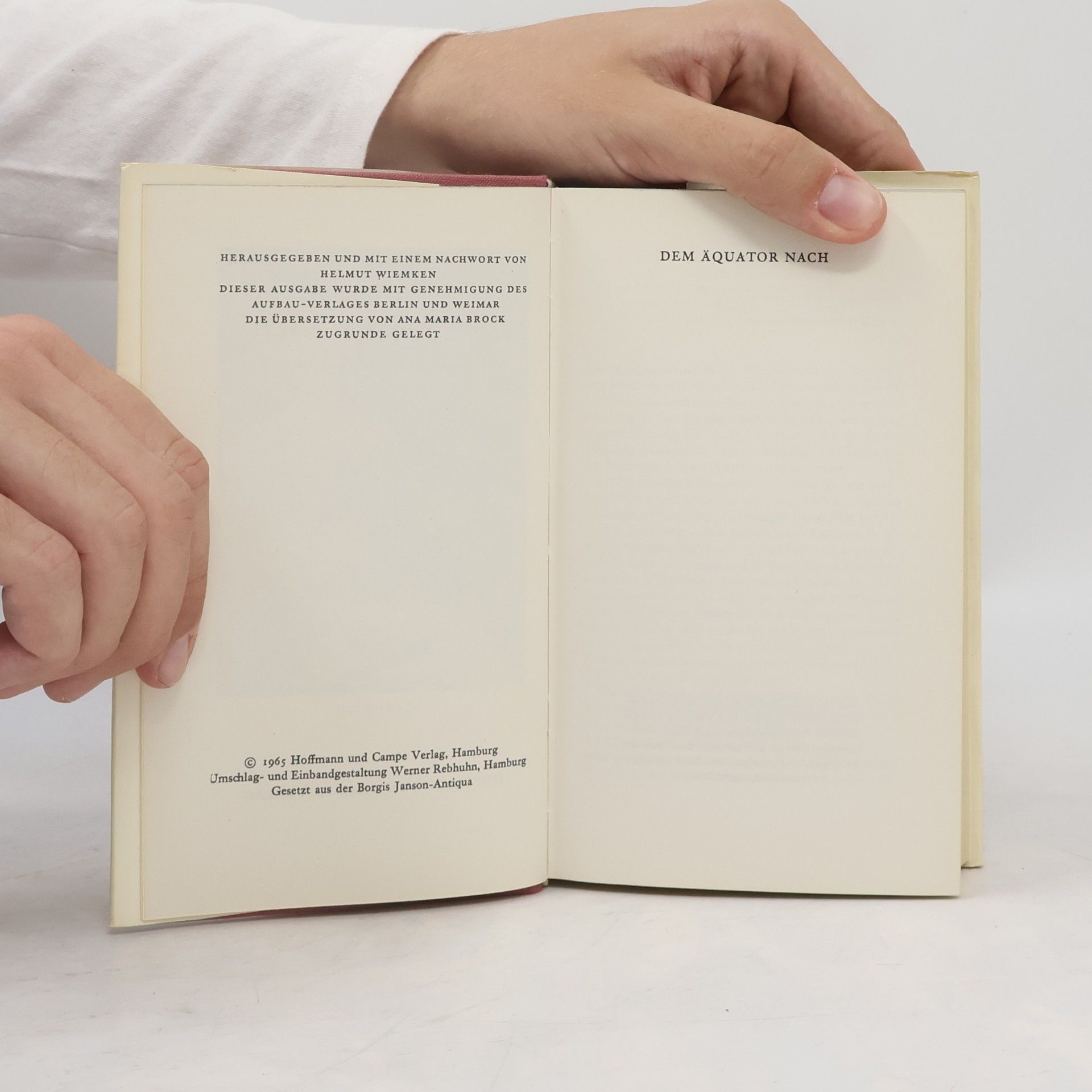 Mark Twain Dem Äquator nach