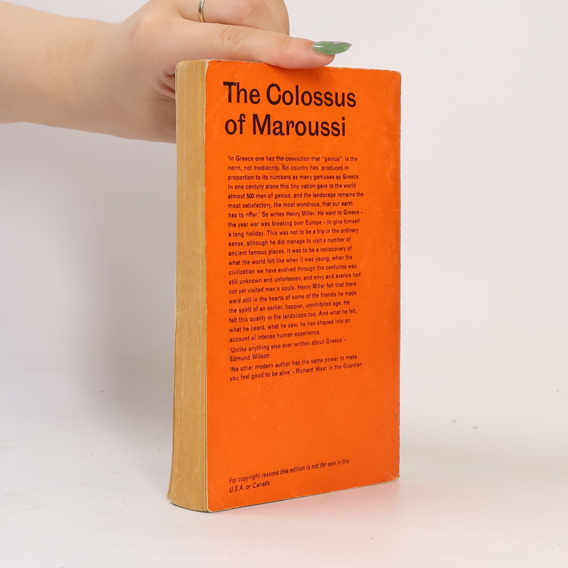Henry Miller The Colossus of Maroussi