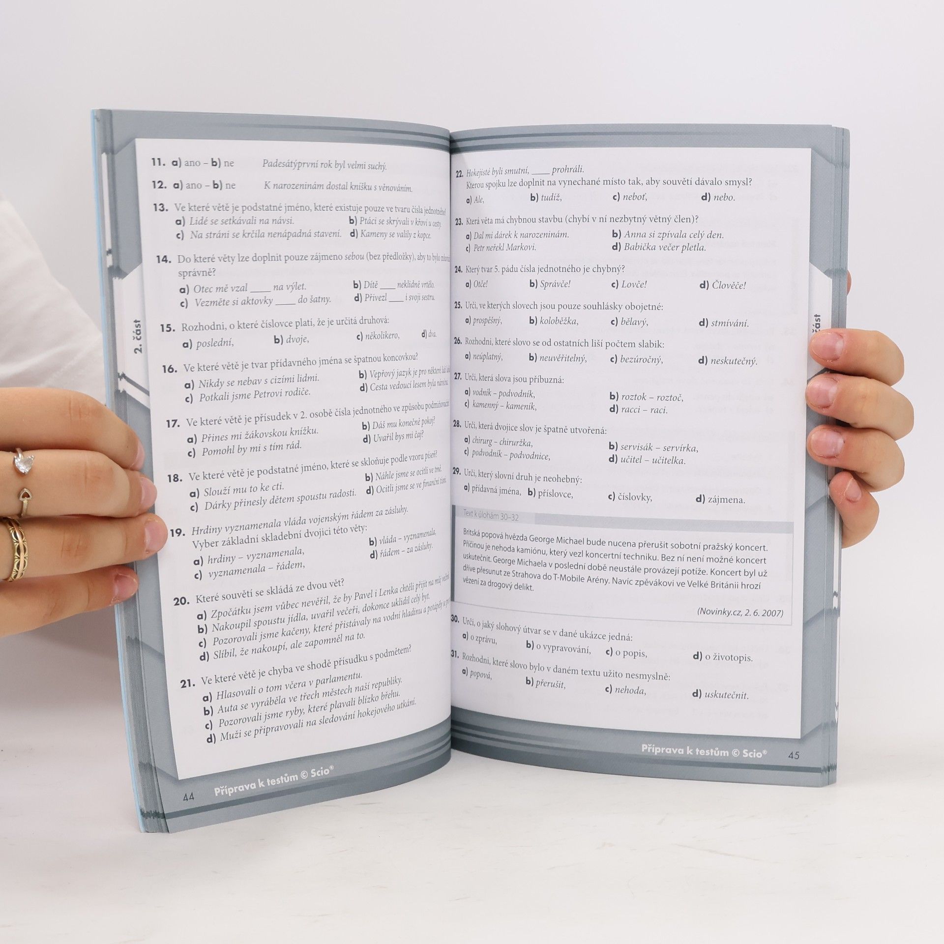 Autores varios Testy z víceletých gymnázií 2008 - český jazyk