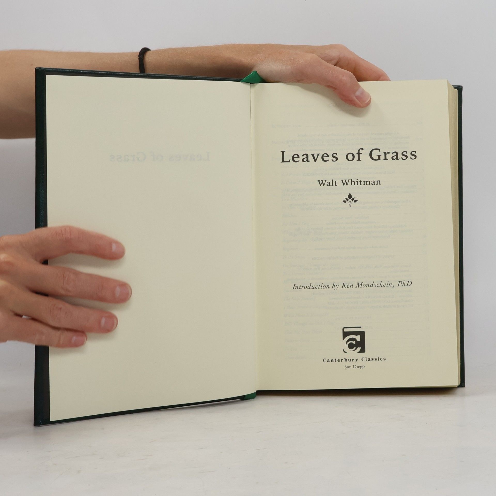 Walt Whitman Leaves of Grass