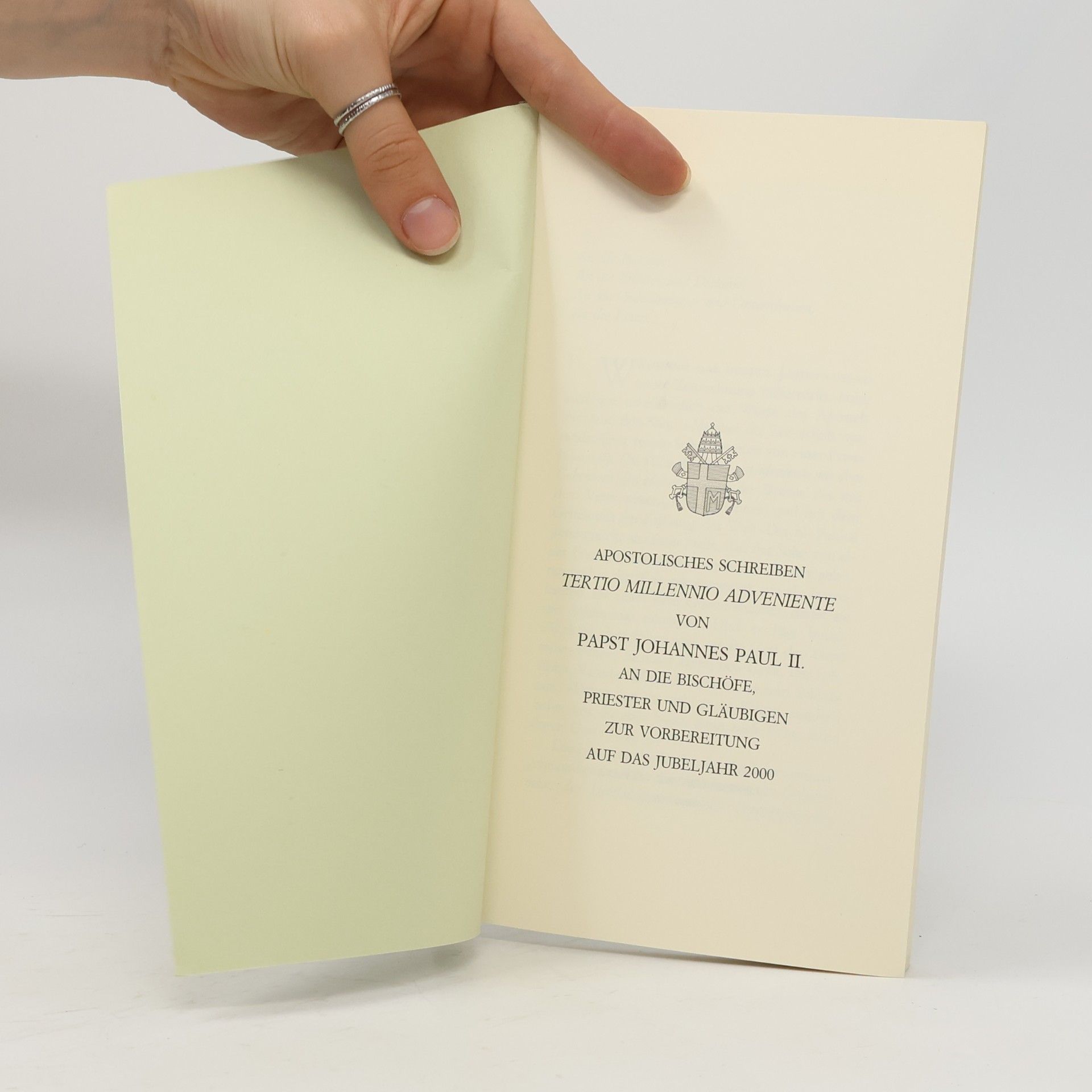 Papst Johannes Paul II Tertio millennio adveniente. Apostolisches Schreiben