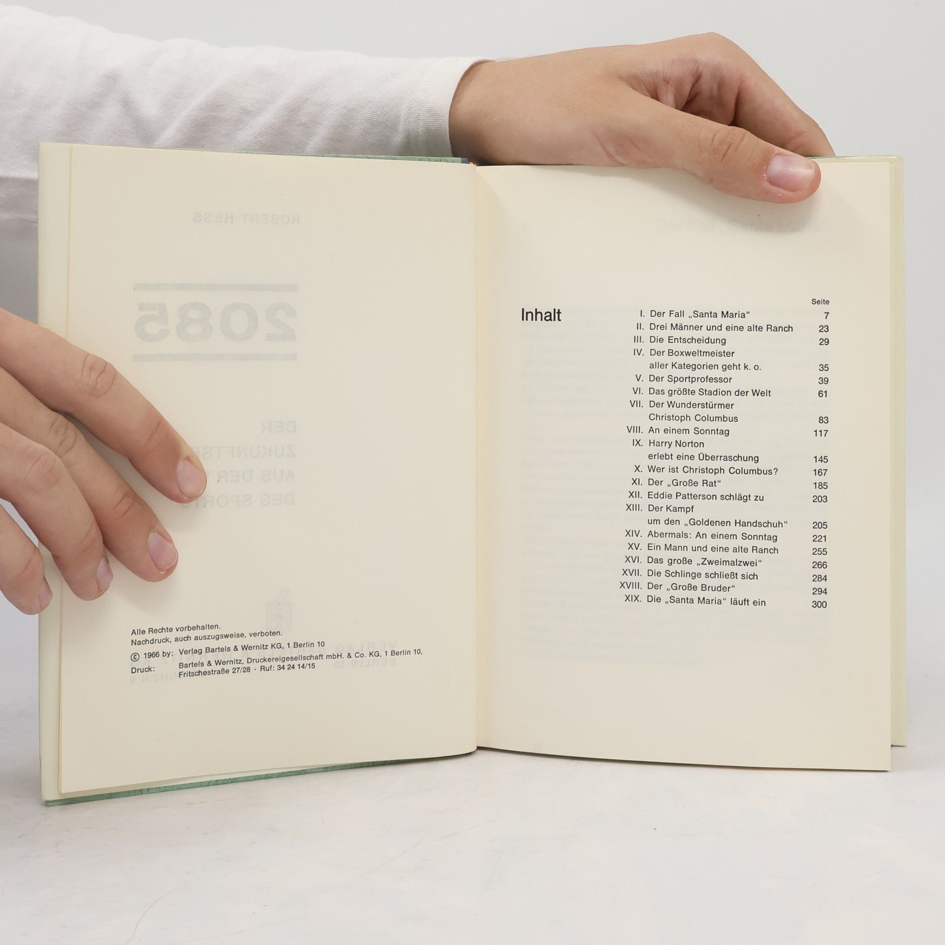 Robert Hess 2085. Der Zukumtsroman aus der Welt des Sports