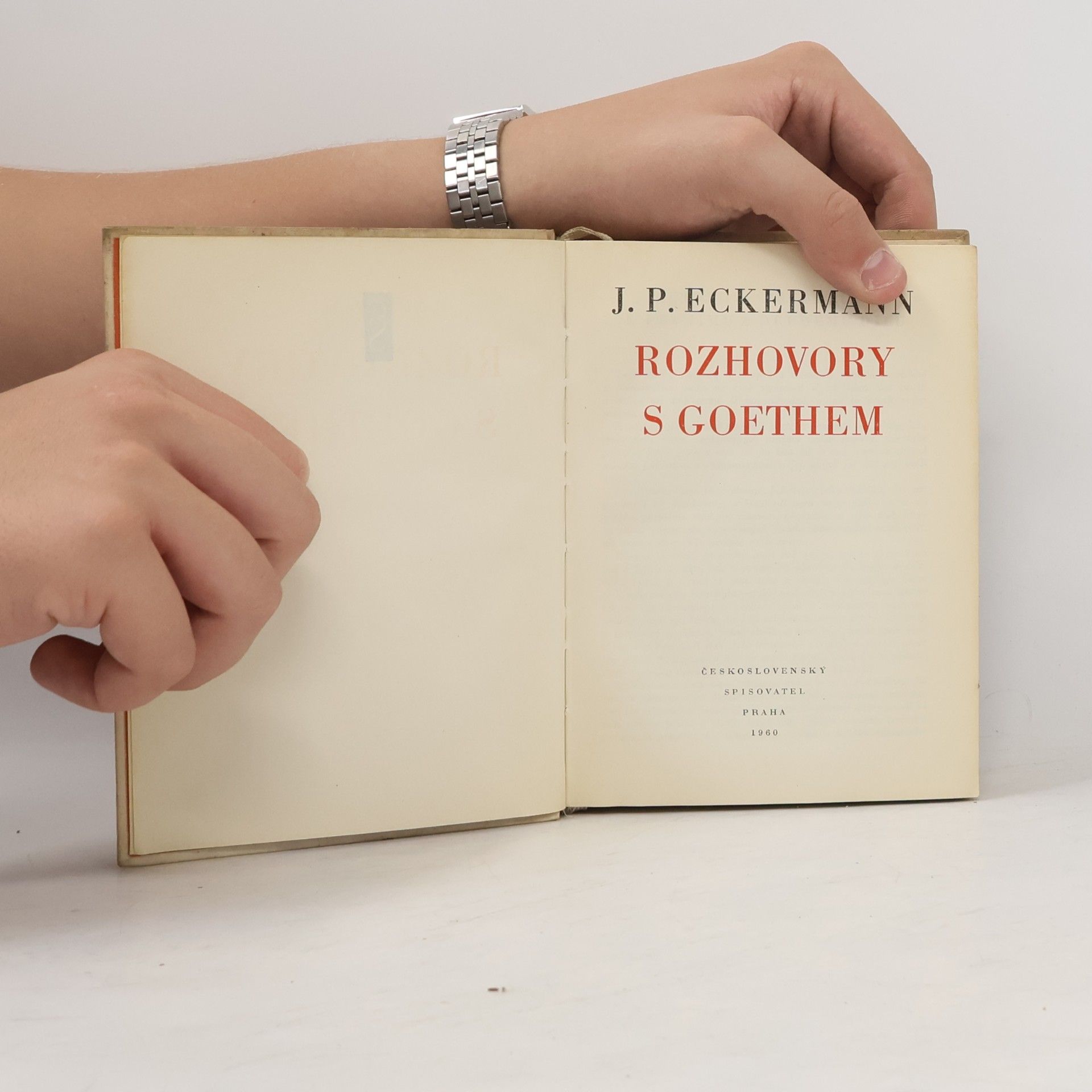 Johann Peter Eckermann Rozhovory s Goethem