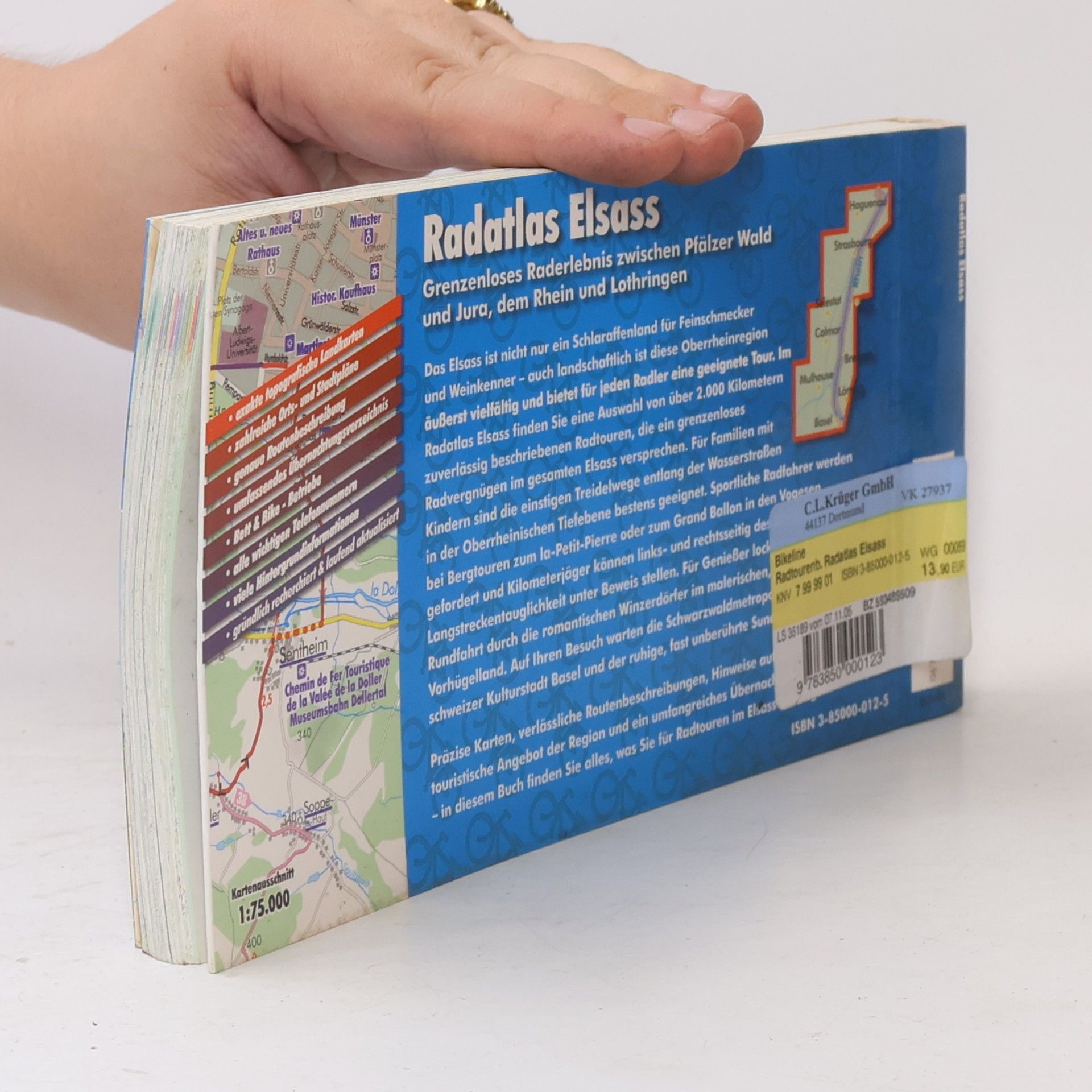 Wan chung Chen Bikeline: Radatlas Elsass