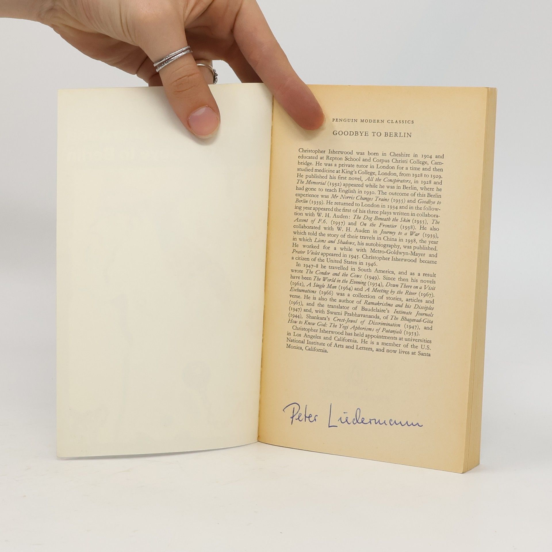 Christopher Isherwood Goodbye to Berlin