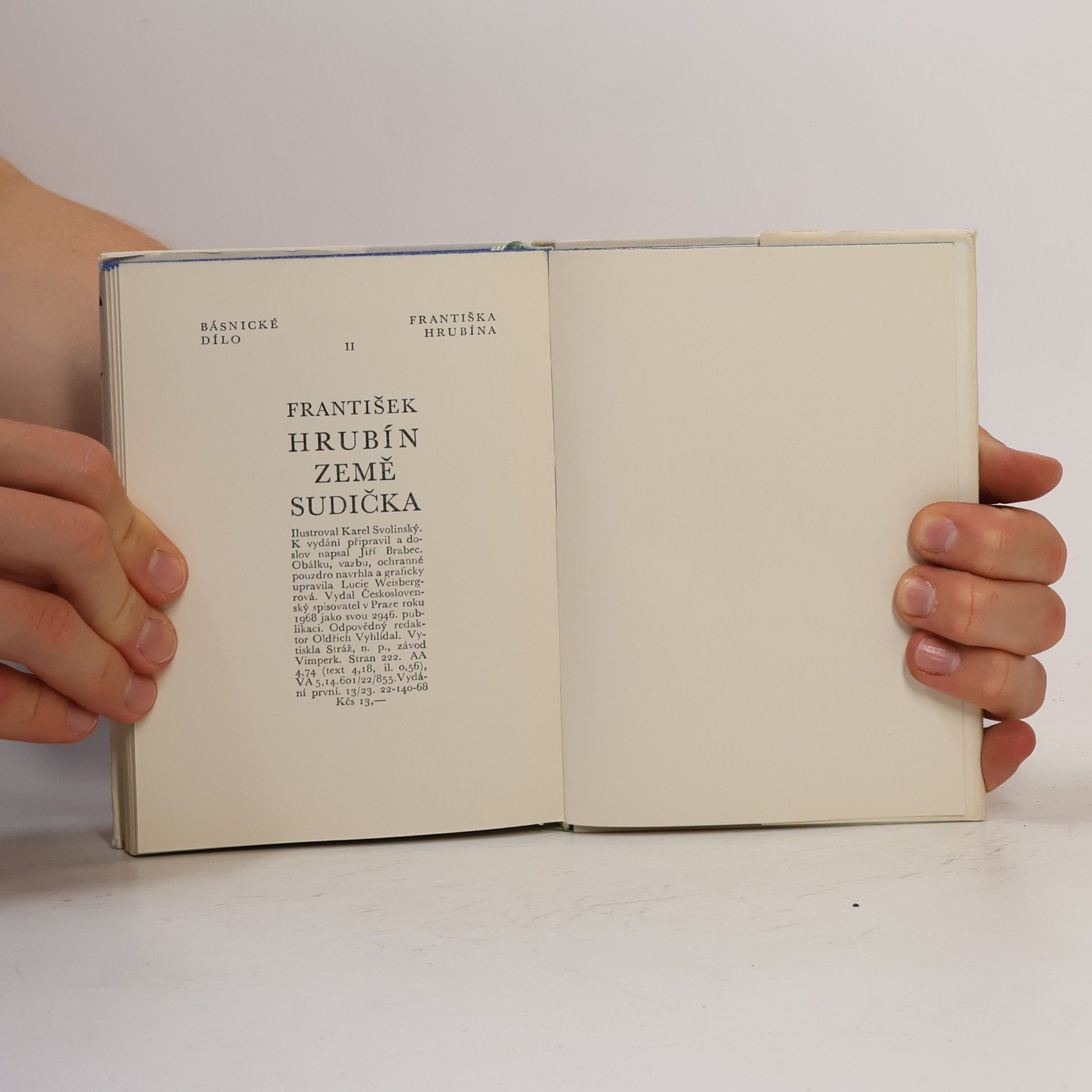 František Hrubín Země Sudička