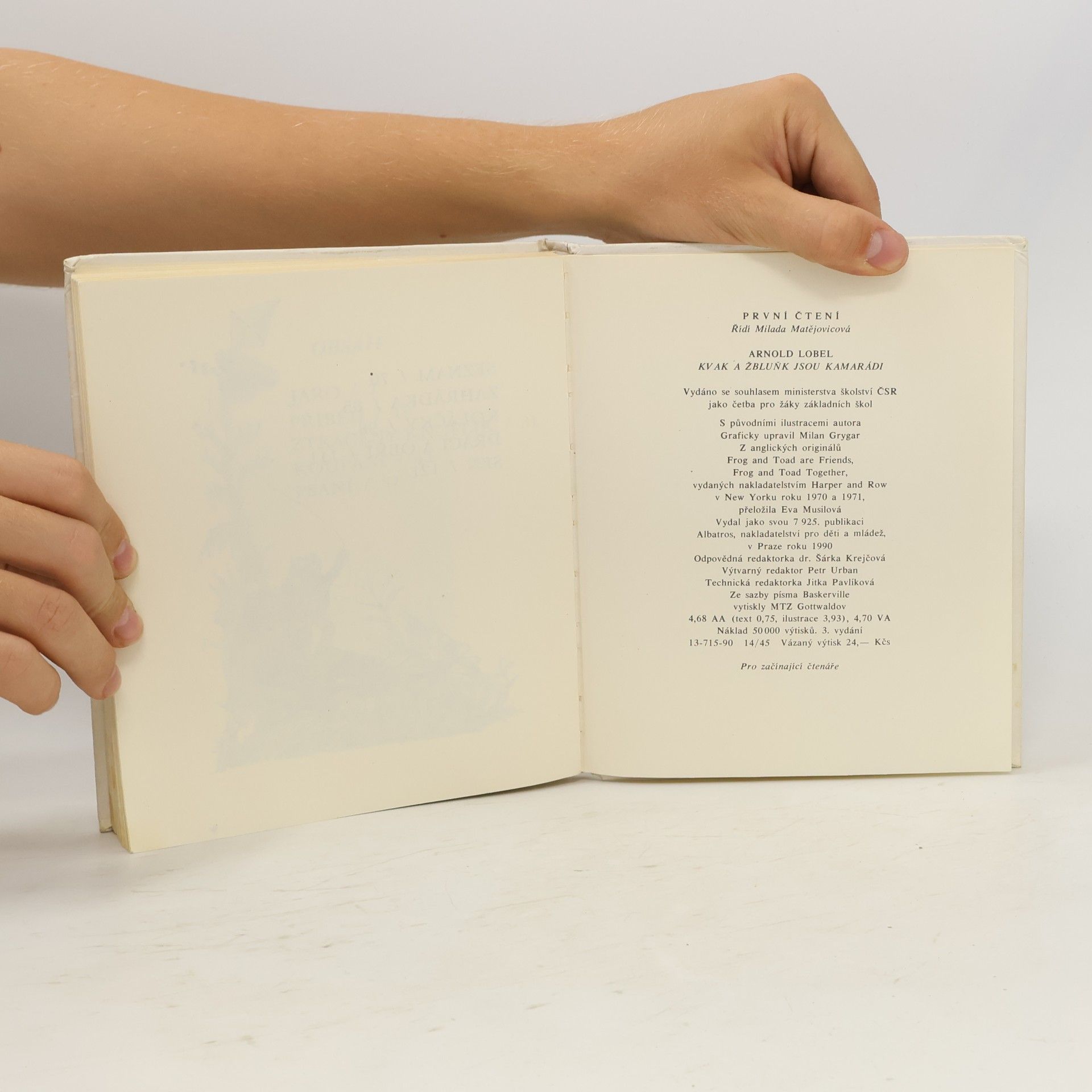 Arnold Lobel Kvak a Žbluňk jsou kamarádi