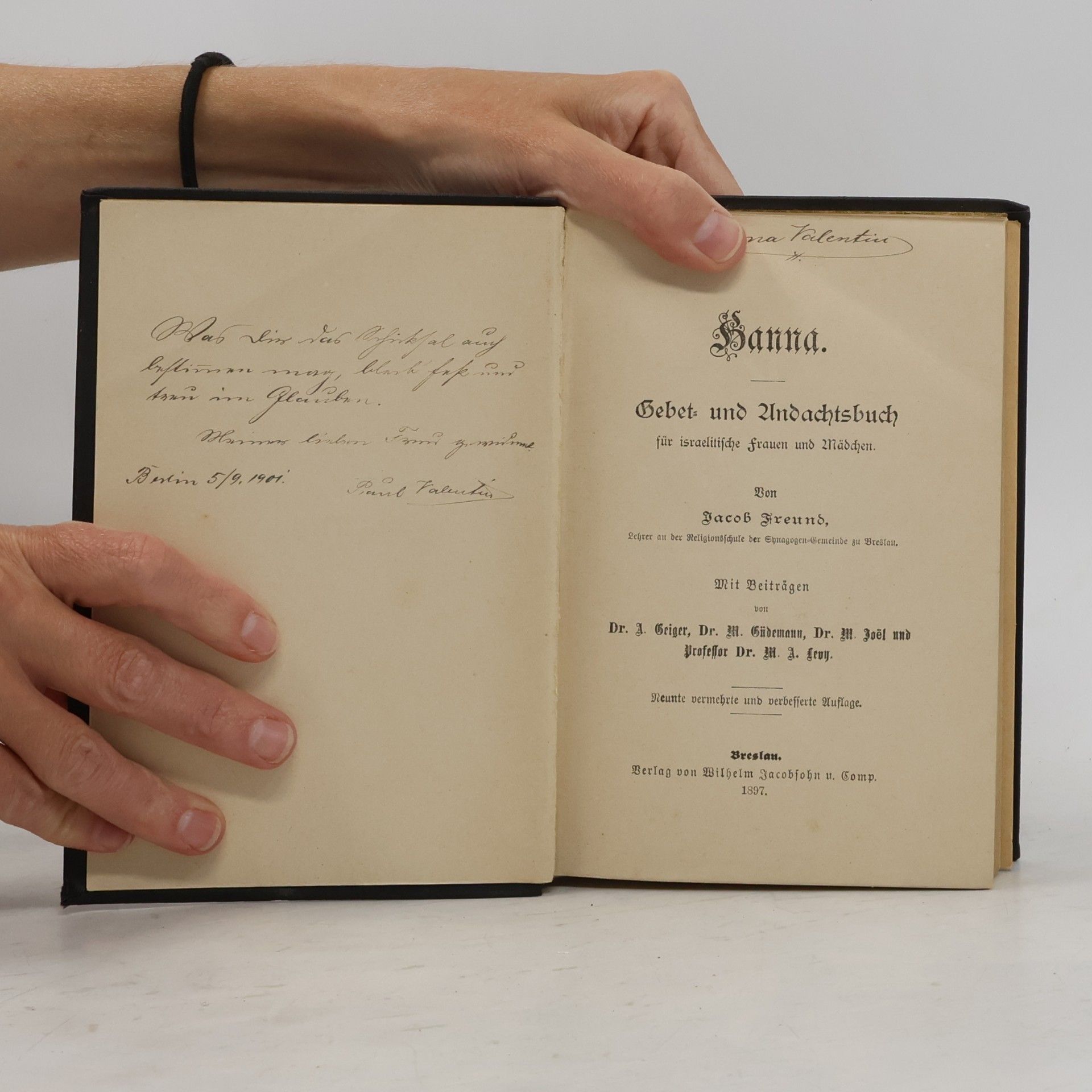 Jakob Freund Hanna. Gebet und Andachtsbuch