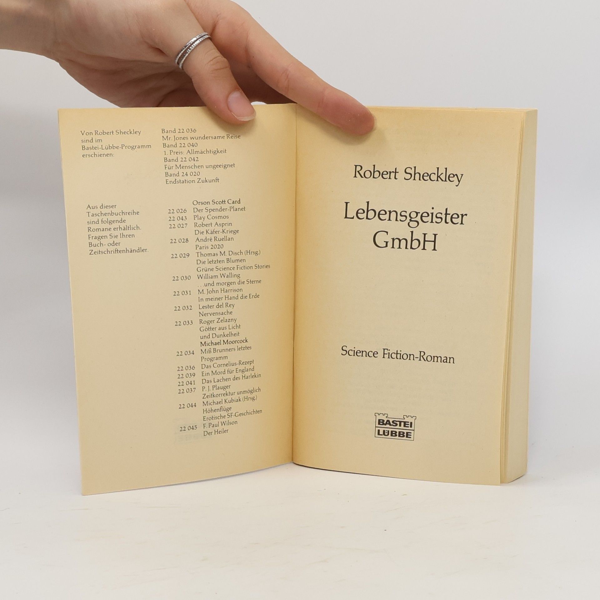 Robert Sheckley Lebensgeister-GmbH