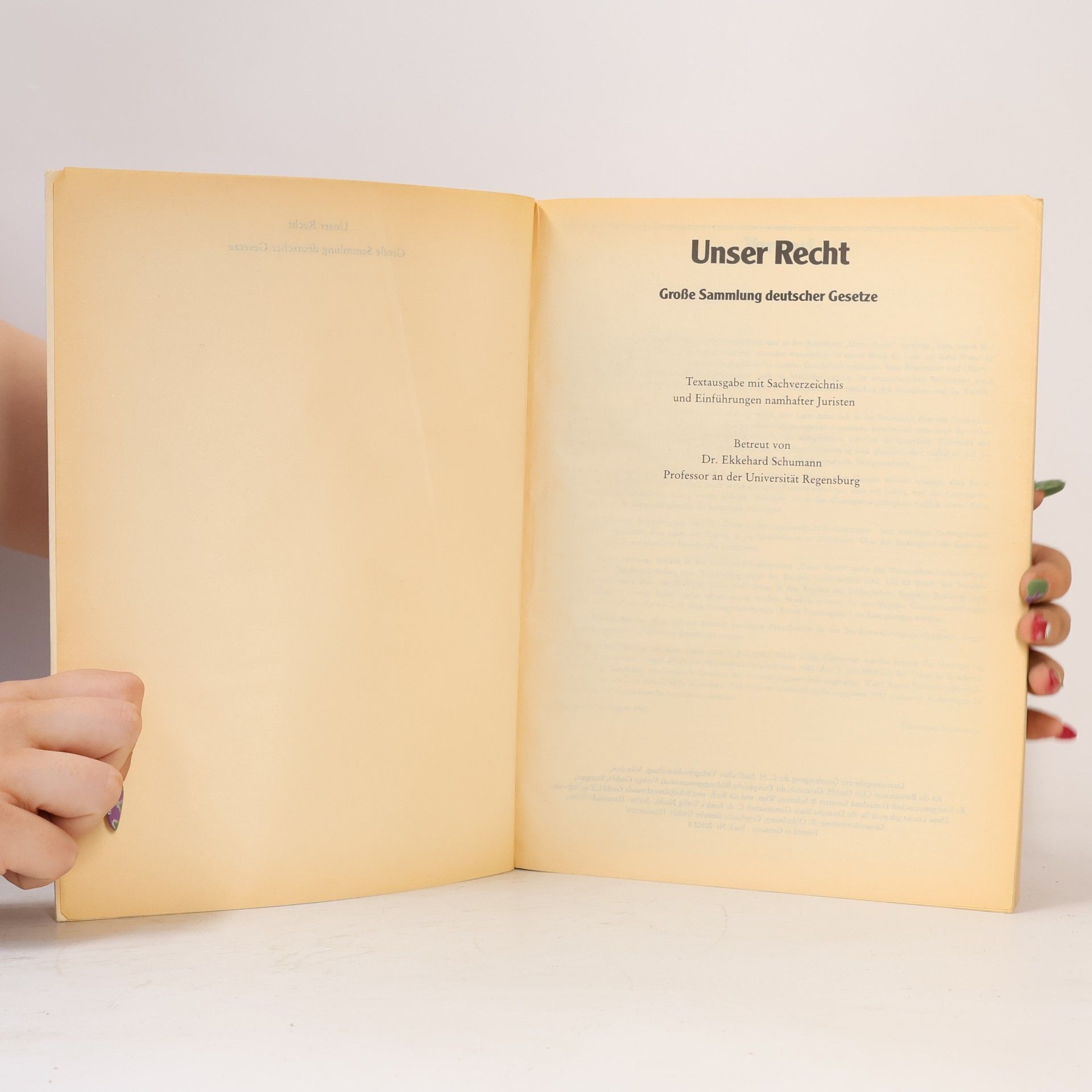 Collectif d'auteurs Große Sammlung deutscher Gesetze. Unser Recht