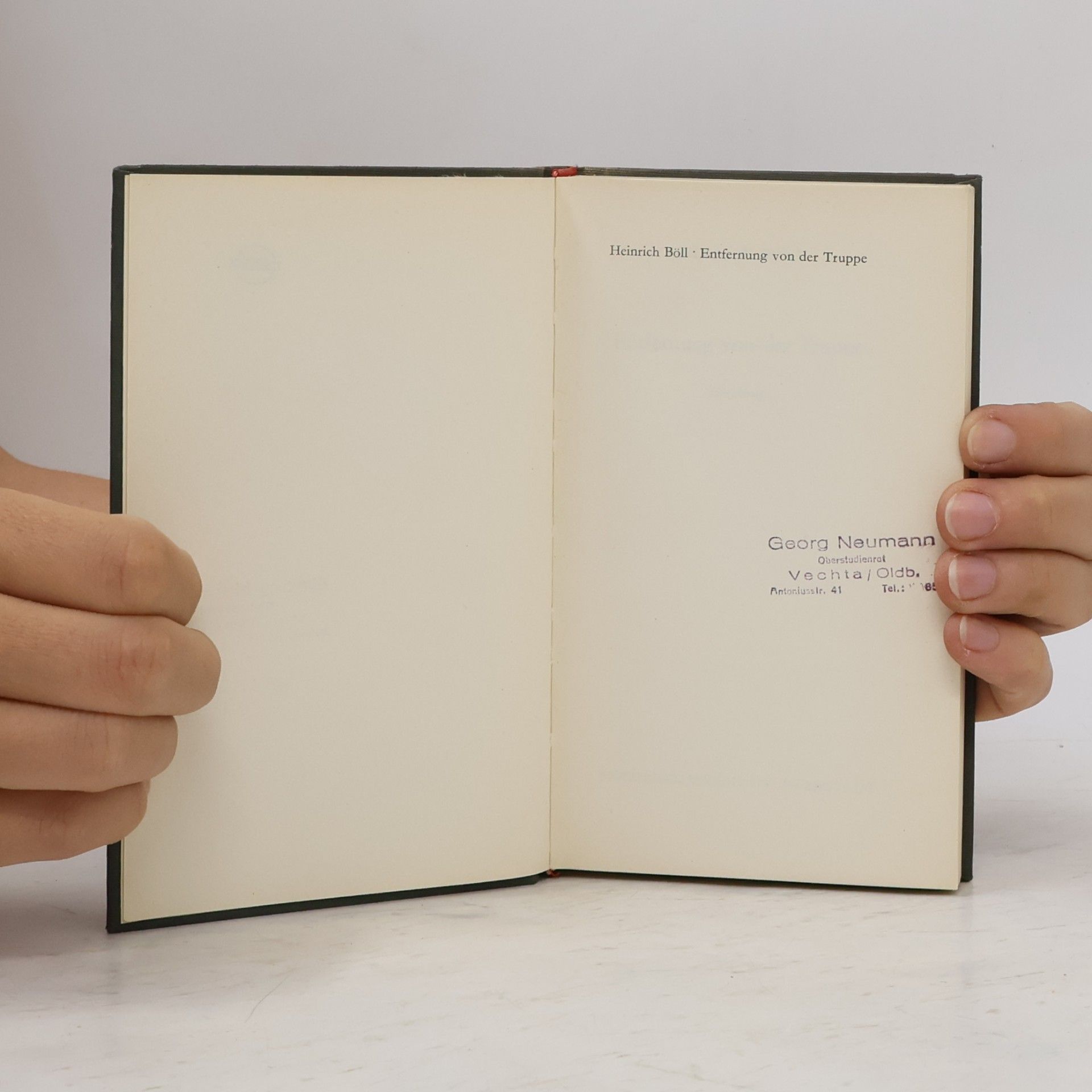 Heinrich Böll Entfernung von der Truppe