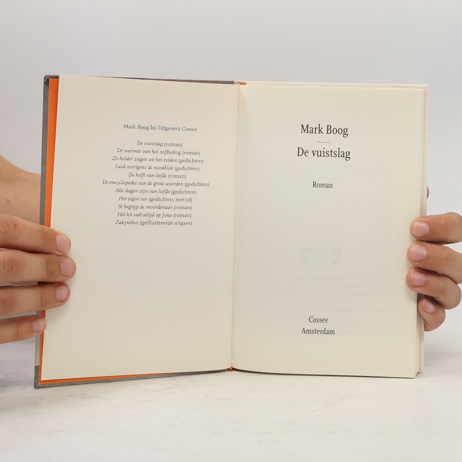 Mark Boog De vuistslag: roman