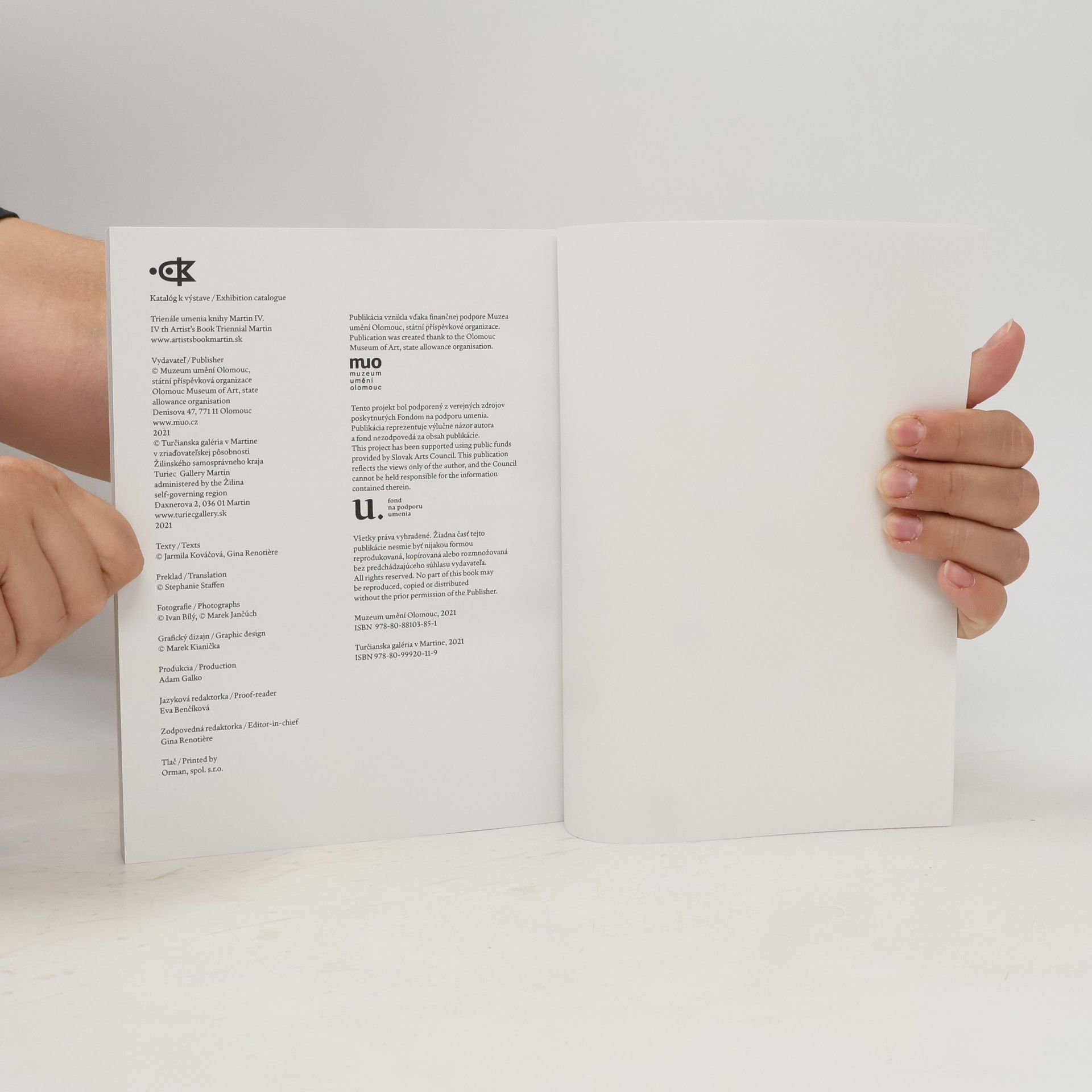 Jarmila Kováčová Trienále Umenia Knihy Martin / Artist's Book Triennial IV