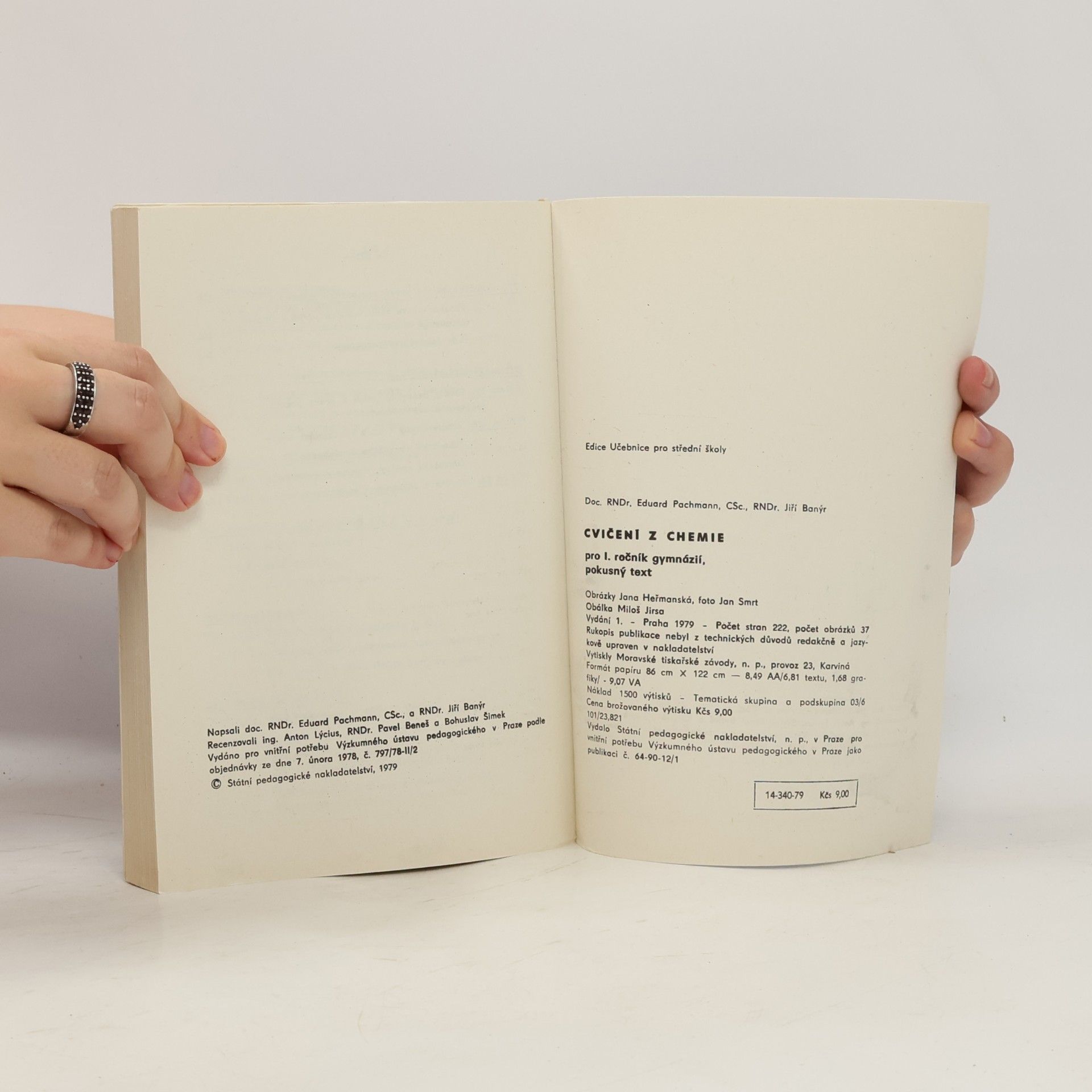 Various authors Cvičení z chemie I, pro 1. ročník gymnázií