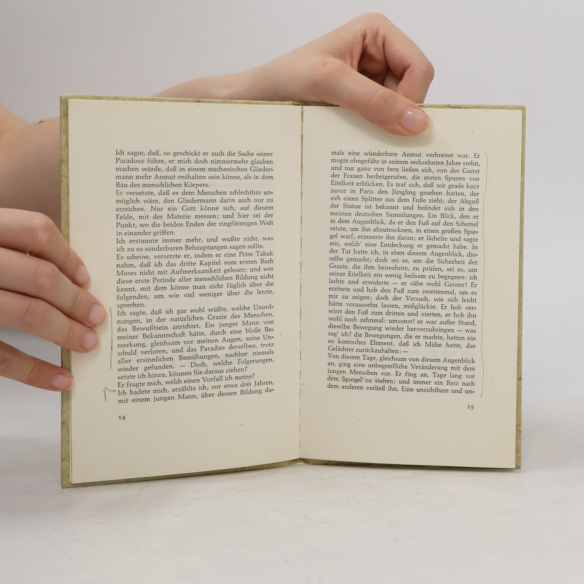 Heinrich von Kleist Sammlung Eudämon - 1: Über das Marionettentheater