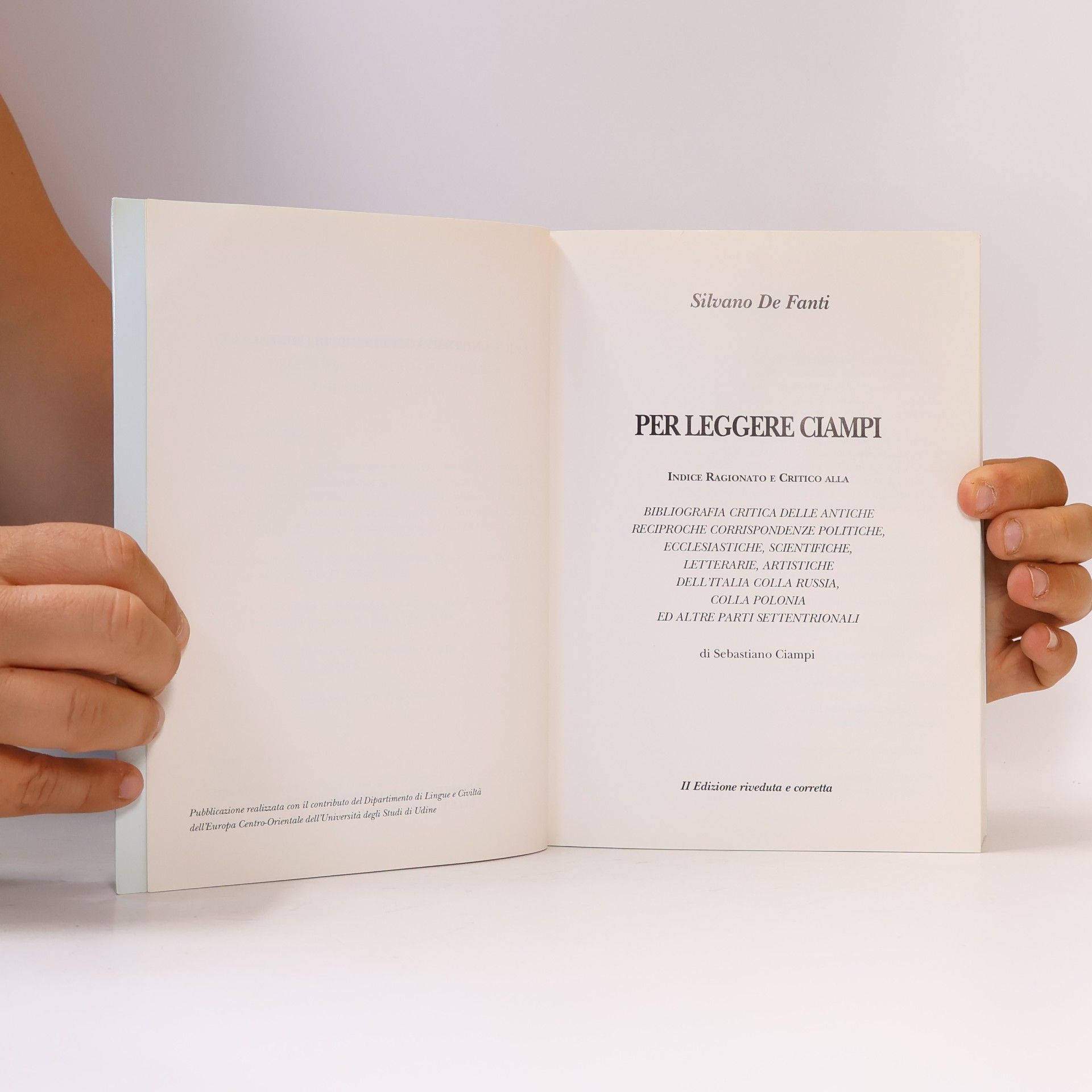Silvano De Fanti Per leggere Ciampi