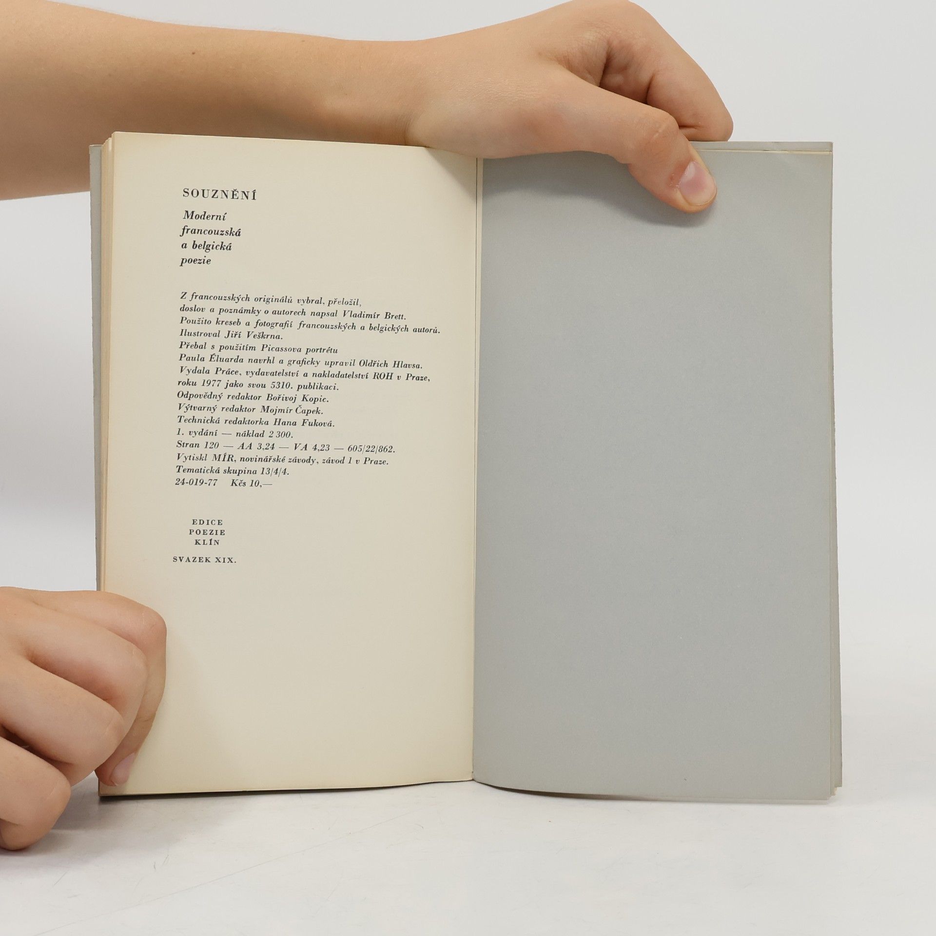 Various authors Souznění. moderní francouzská a belgická poezie