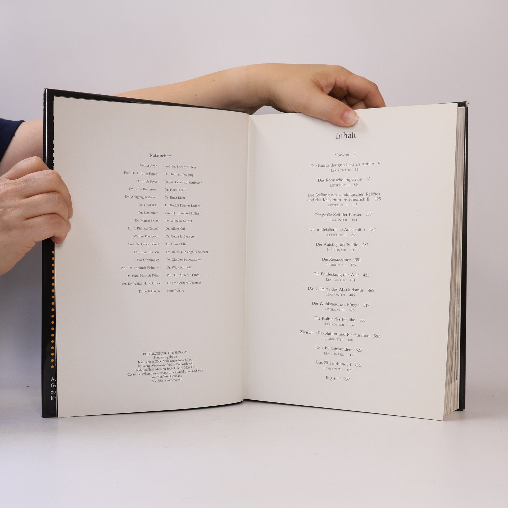 Various authors Kulturgeschichte Europas
