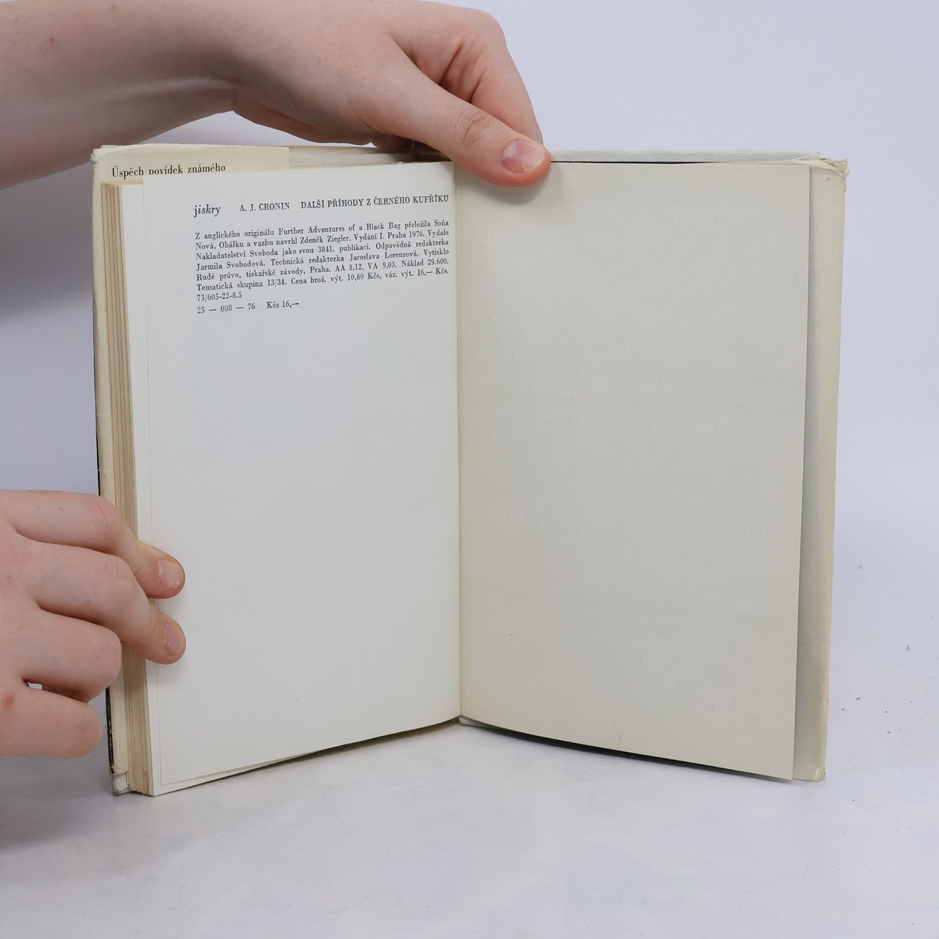 A. J. Cronin Další příhody z černého kufříku
