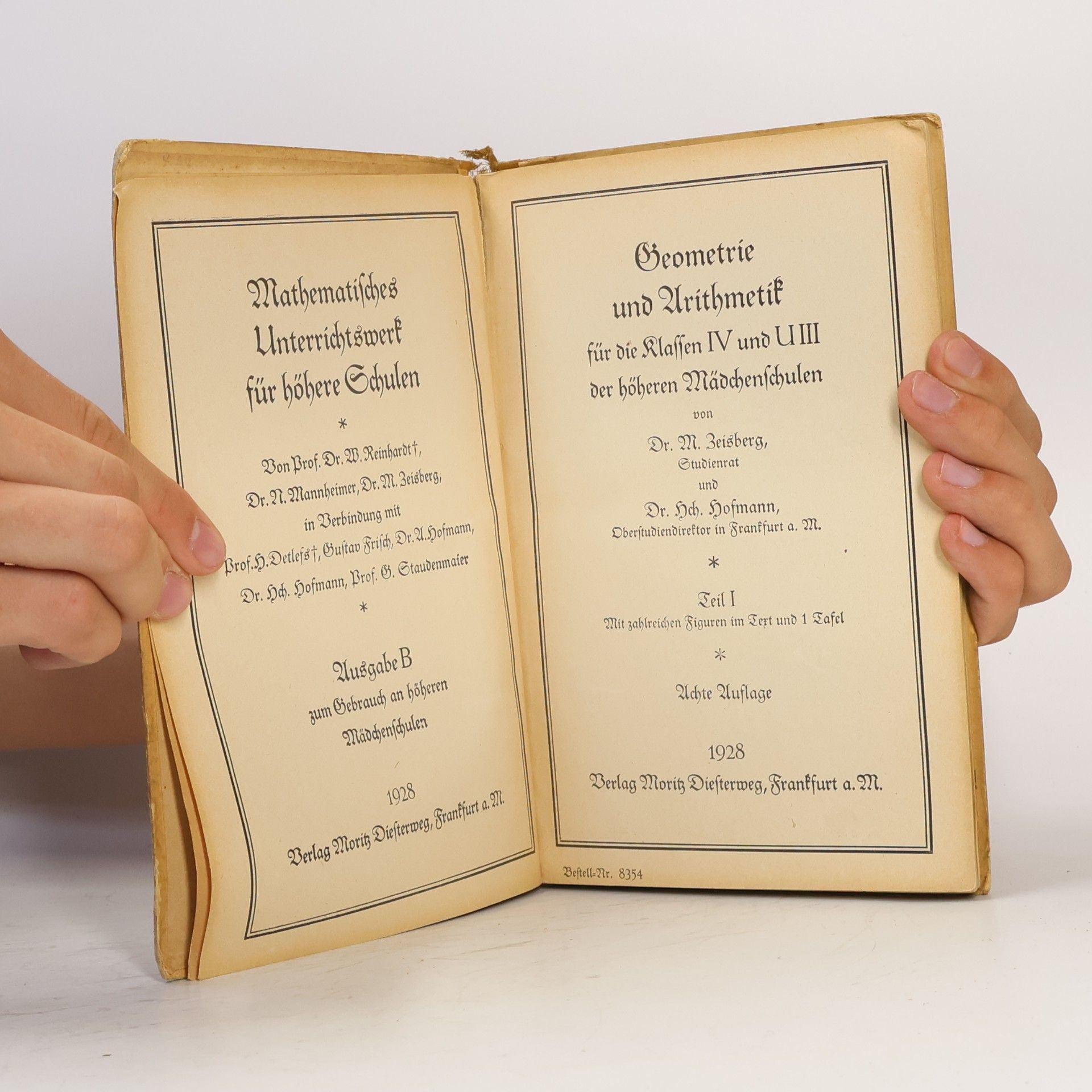 Autorenkollektiv Mathematisches Unterrichtswerk für höhere Schulen. Ausgabe B. Teil 1
