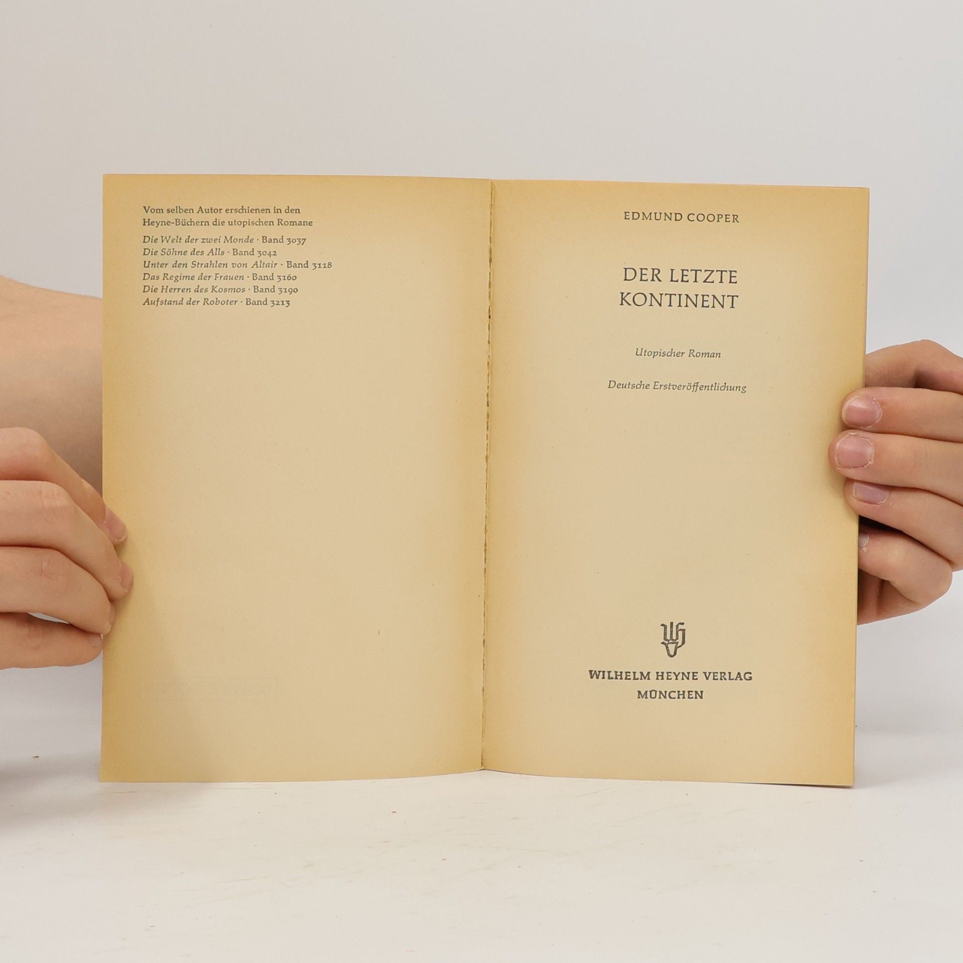 Edmund Cooper Der letzte Kontinent