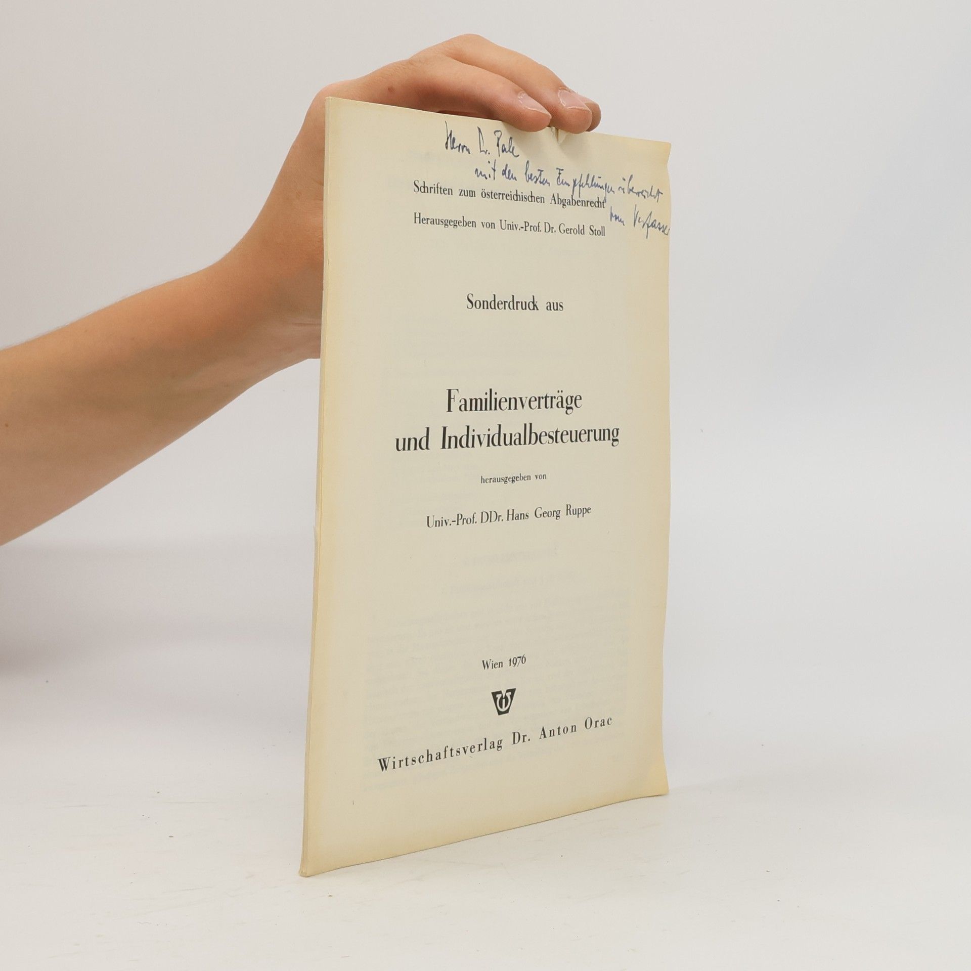Familienverträge und Individualbesteuerung