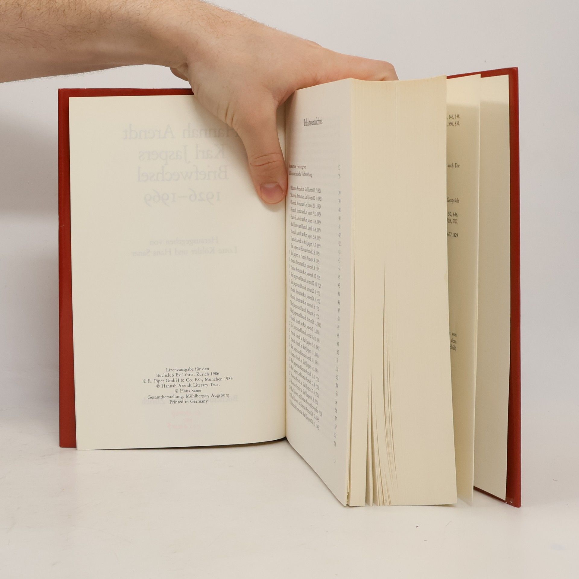 Hannah Arendt Karl Jaspers Briefwechsel 1926-1969