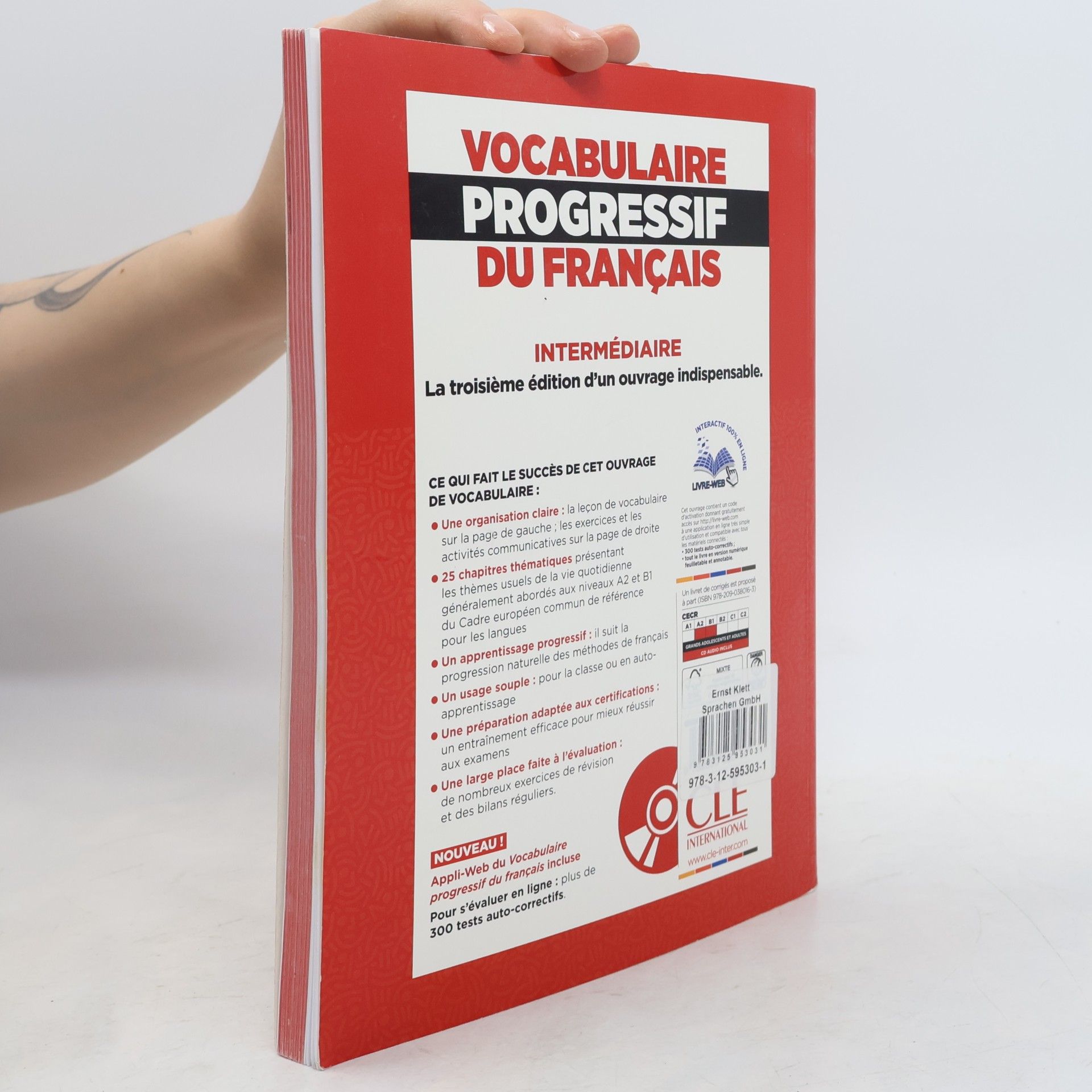 Claire Miquel Vocabulaire progressif du Français, Niveau intermédiaire (3ème édition), m. Audio-CD, A2 B1, + 300 nouveaux tests en ligne