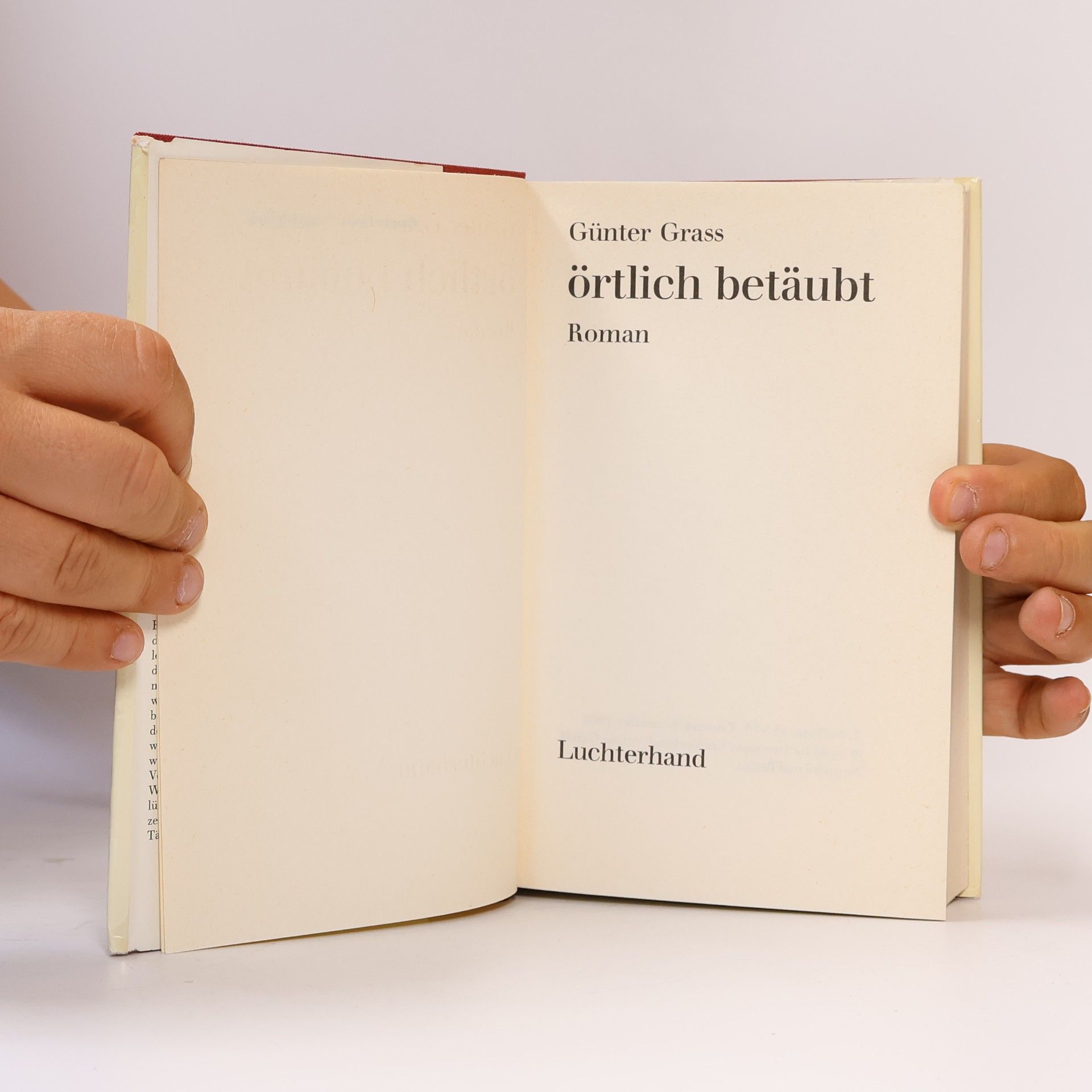 Günter Grass Örtlich betäubt