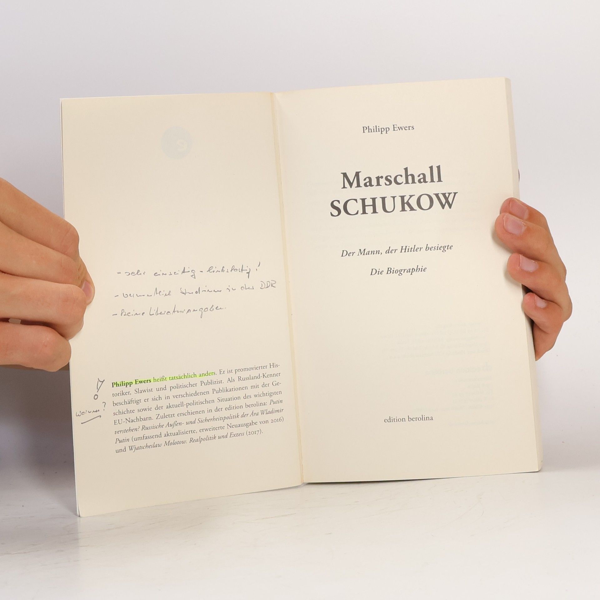 Philipp Ewers Marschall Schukow
