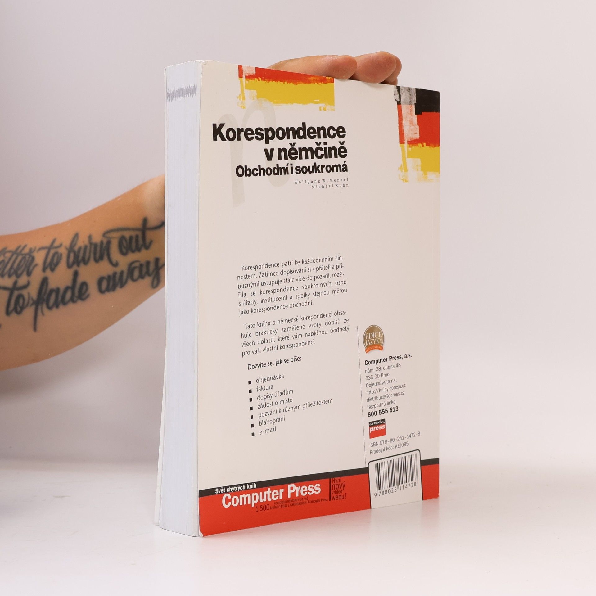 Wolfgang Walter Menzel Korespondence v němčině : obchodní i soukromá