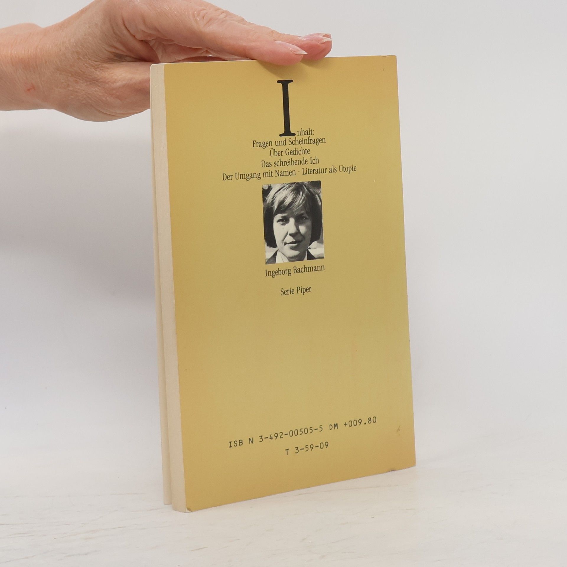 Ingeborg Bachmann Frankfurter Vorlesungen