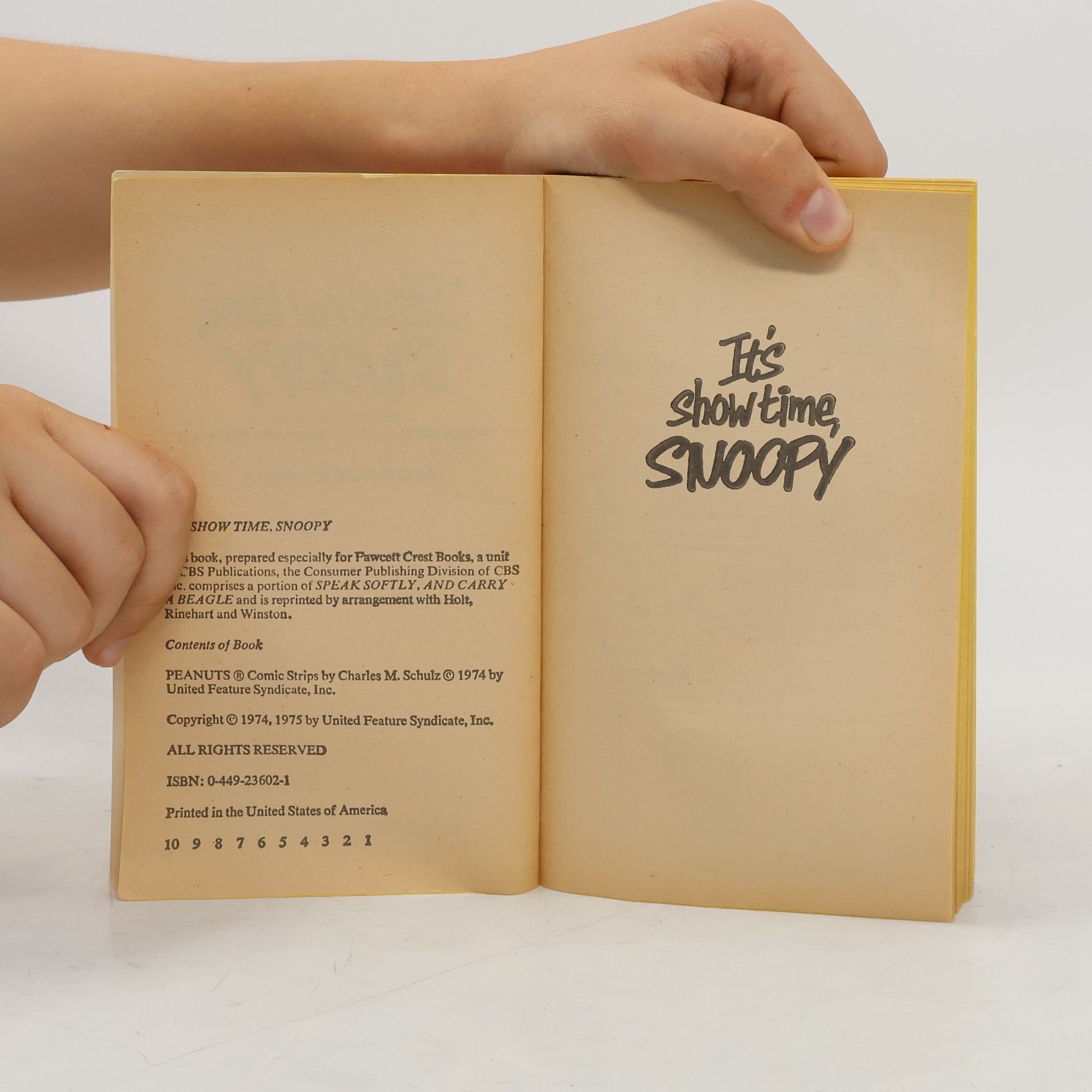 Charles M. Schulz It's Showtime, Snoopy