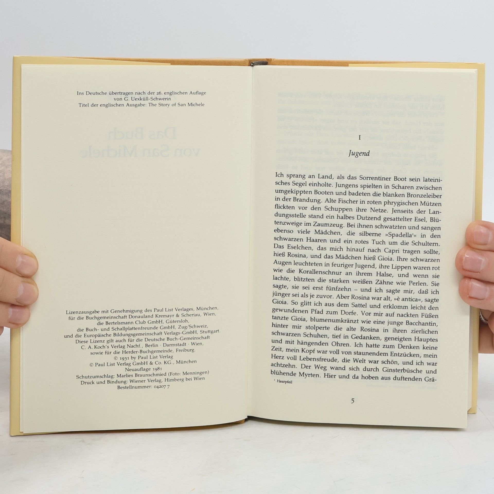 Axel Munthe Das Buch von San Michele