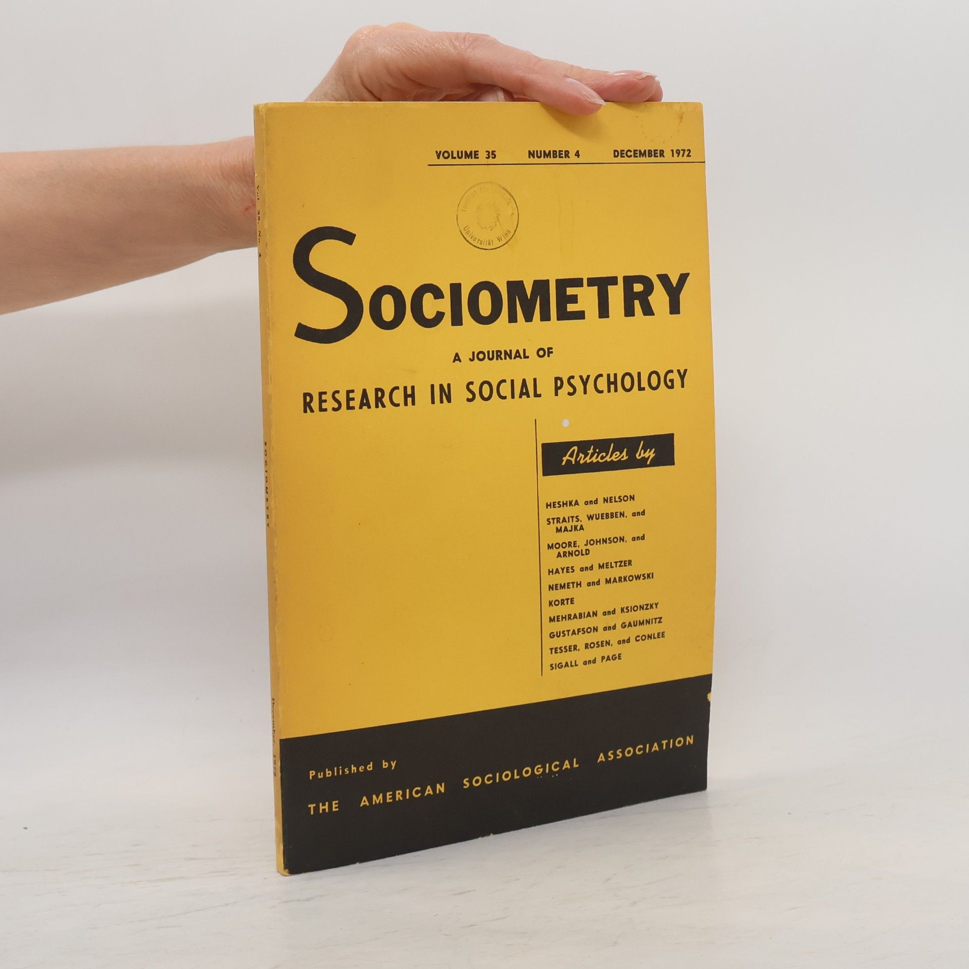 Various authors Sociometry 35