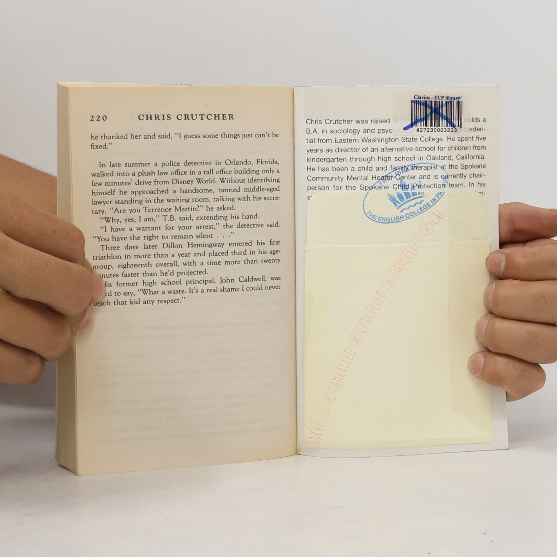 Chris Crutcher Laurel-Leaf Books: Chinese Handcuffs