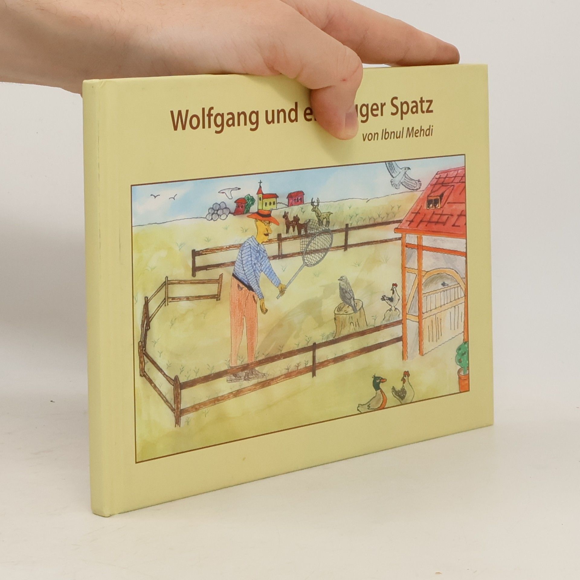 Wolfgang und ein eifriger Spatz