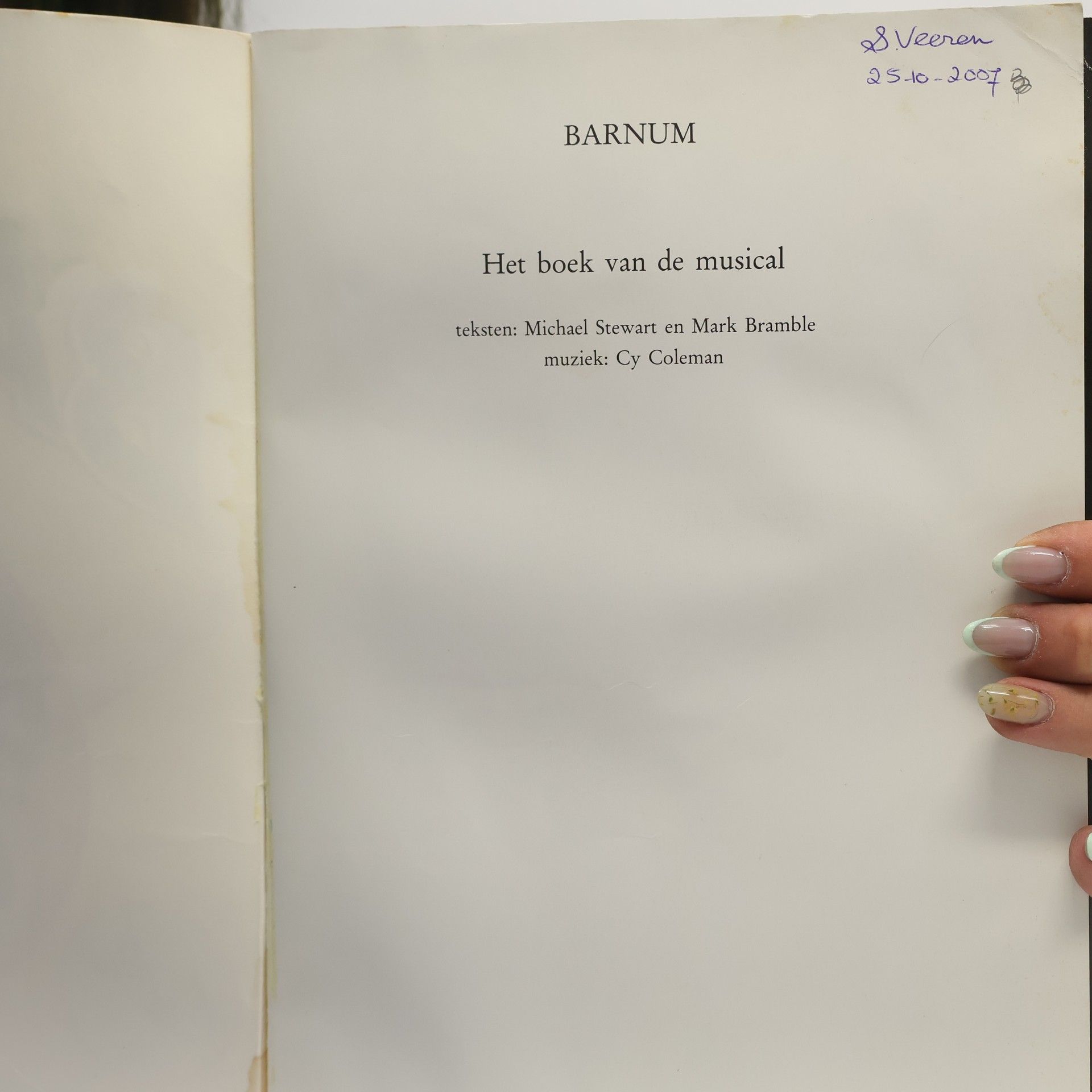 Autorenkollektiv Barnum. Het boek van de musical