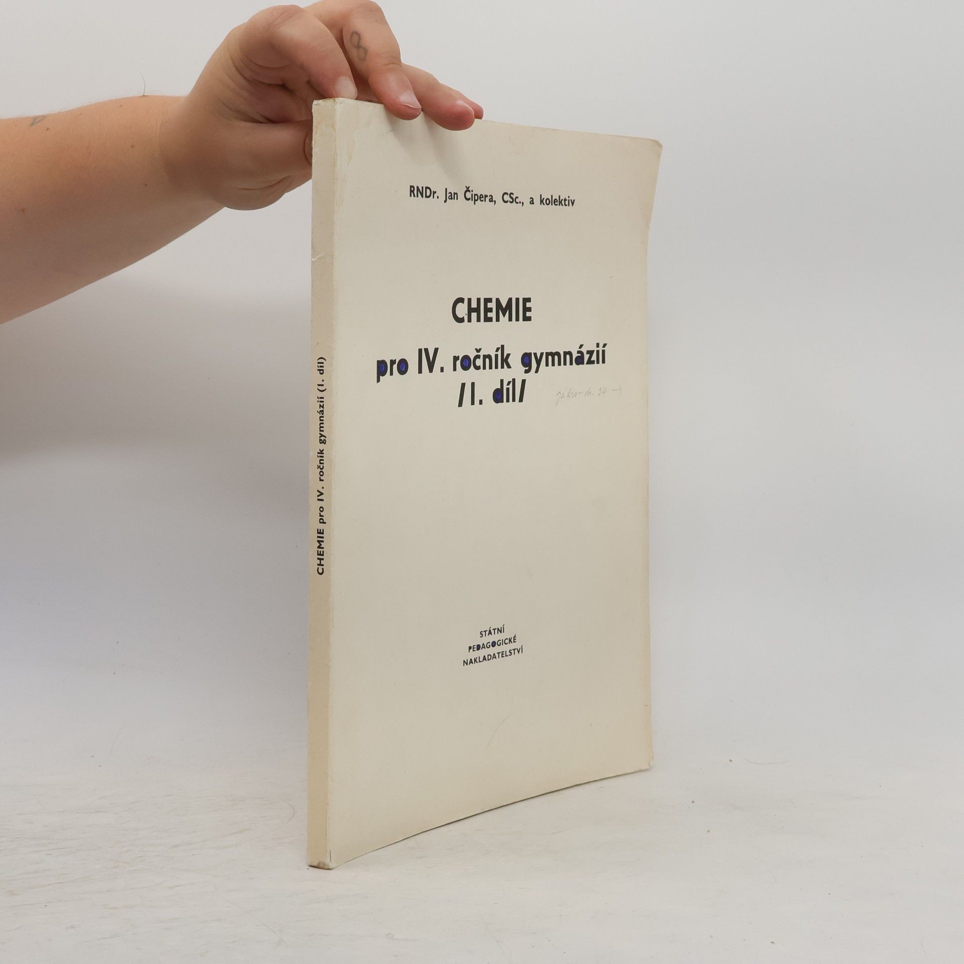 Jan Čipera Chemie pro IV. ročník gymnázií 1. díl