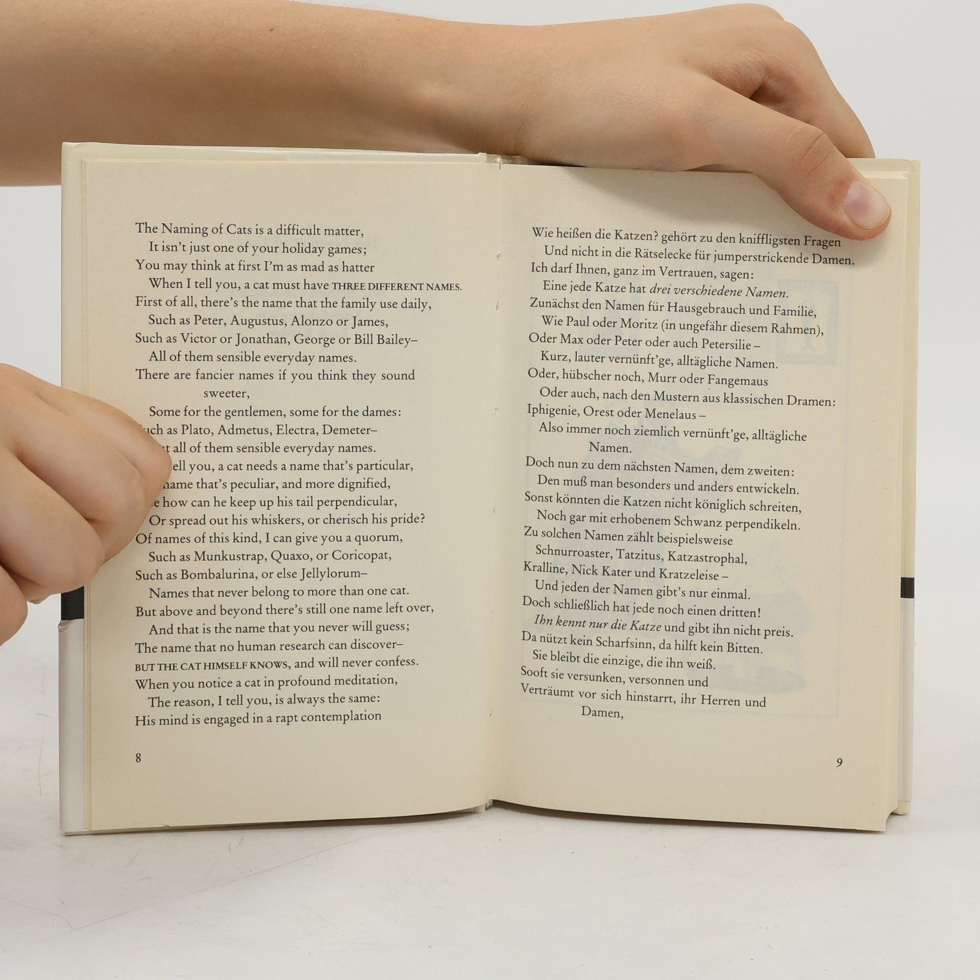 T. S. Eliot Old Possums. Katzenbuch
