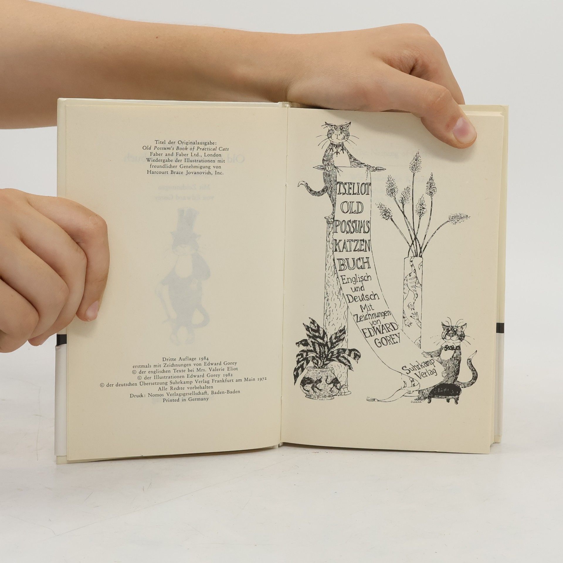 T. S. Eliot Old Possums. Katzenbuch