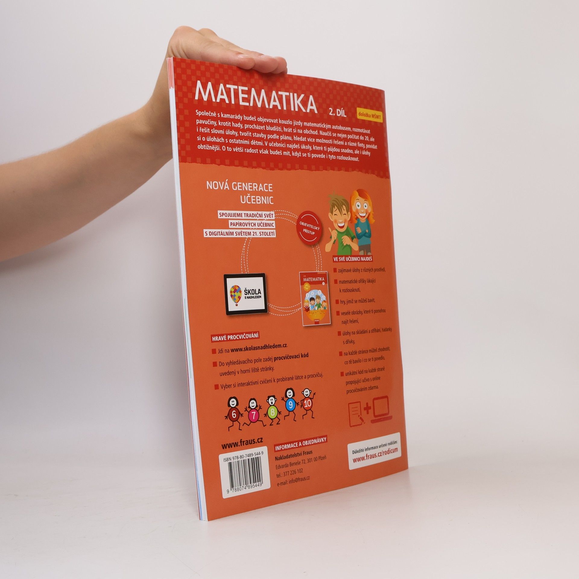 Collectif d'auteurs Matematika : hybridní pracovní učebnice pro 1. ročník základní školy. 2. díl