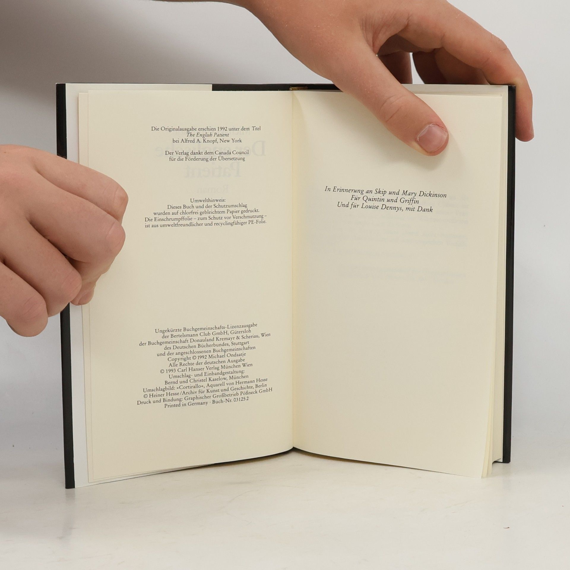 Michael Ondaatje Der englische Patient