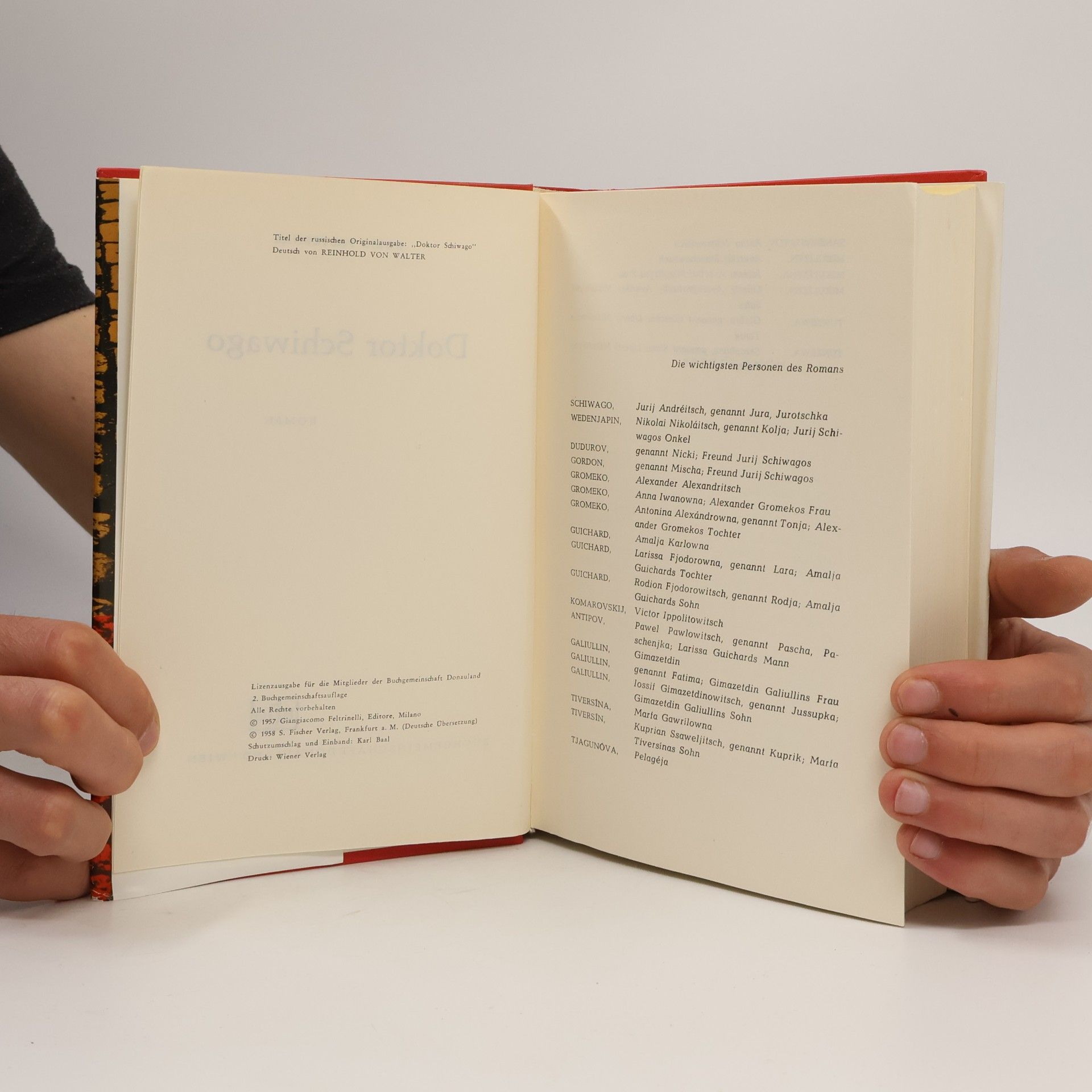 Boris Leonidowitsch Pasternak Doktor Schiwago