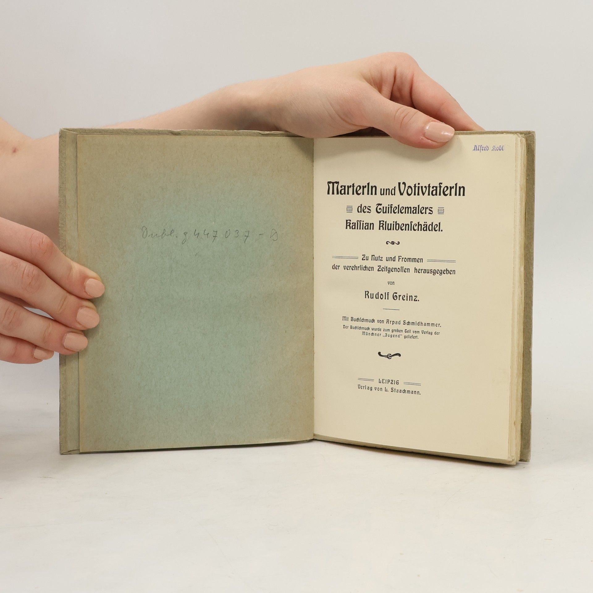 Rudolf Greinz Marterln und Votivtaferln