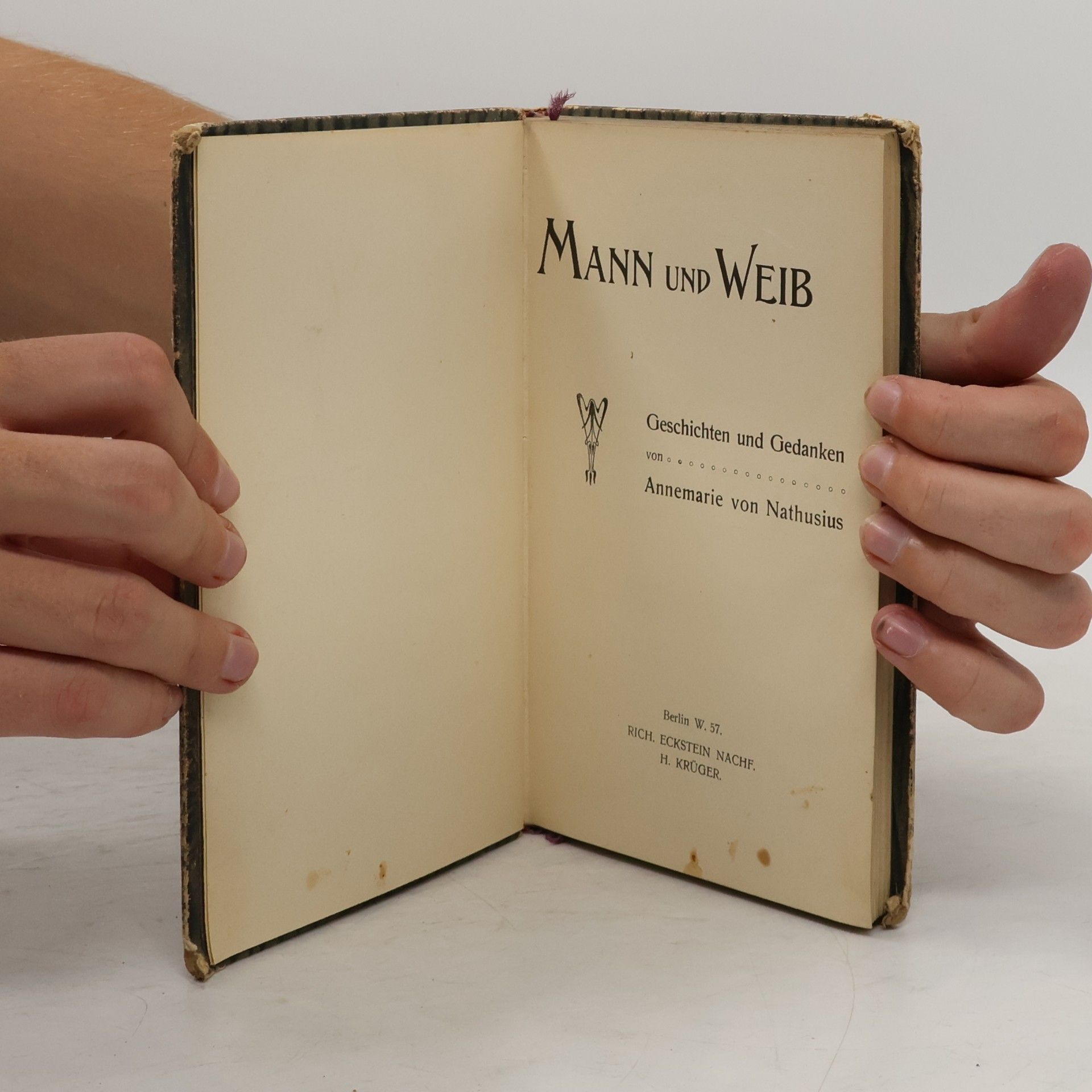 Annemarie Von Nathusius Mann und Weib
